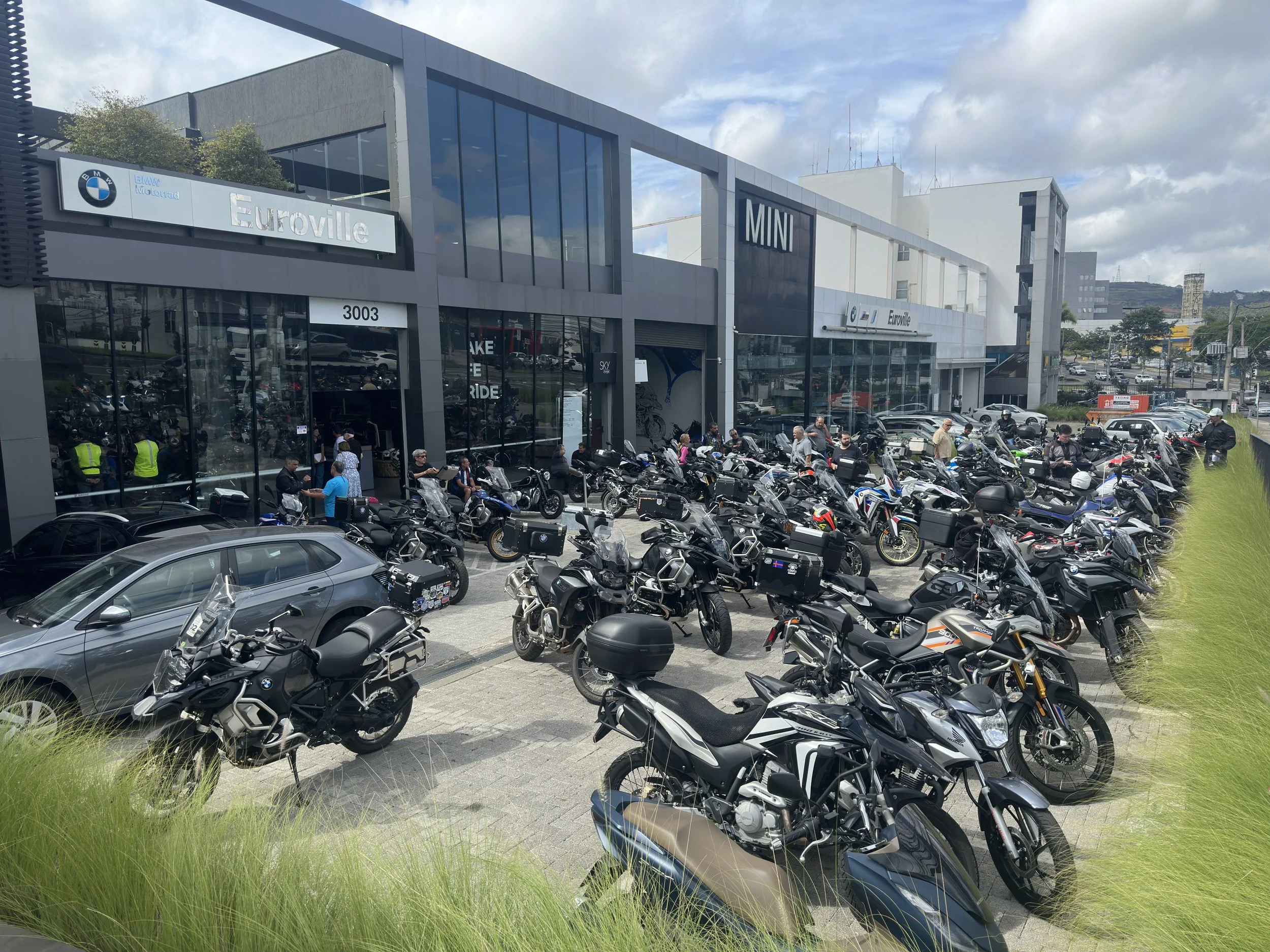 Normal Saturday morning at Euroville BMW