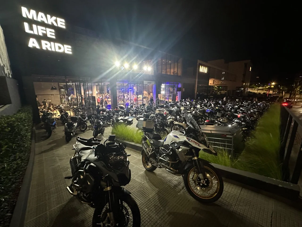  parking lot outside during the event