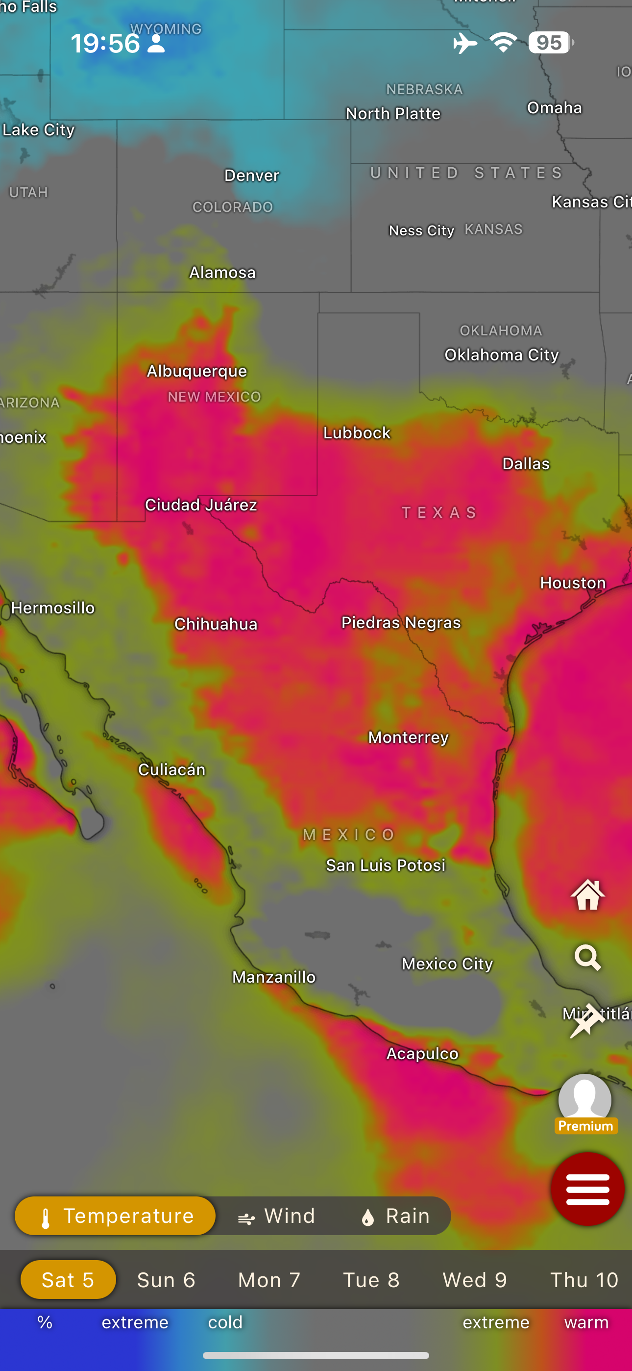 area of EXTREME heat ... guess where I am ...