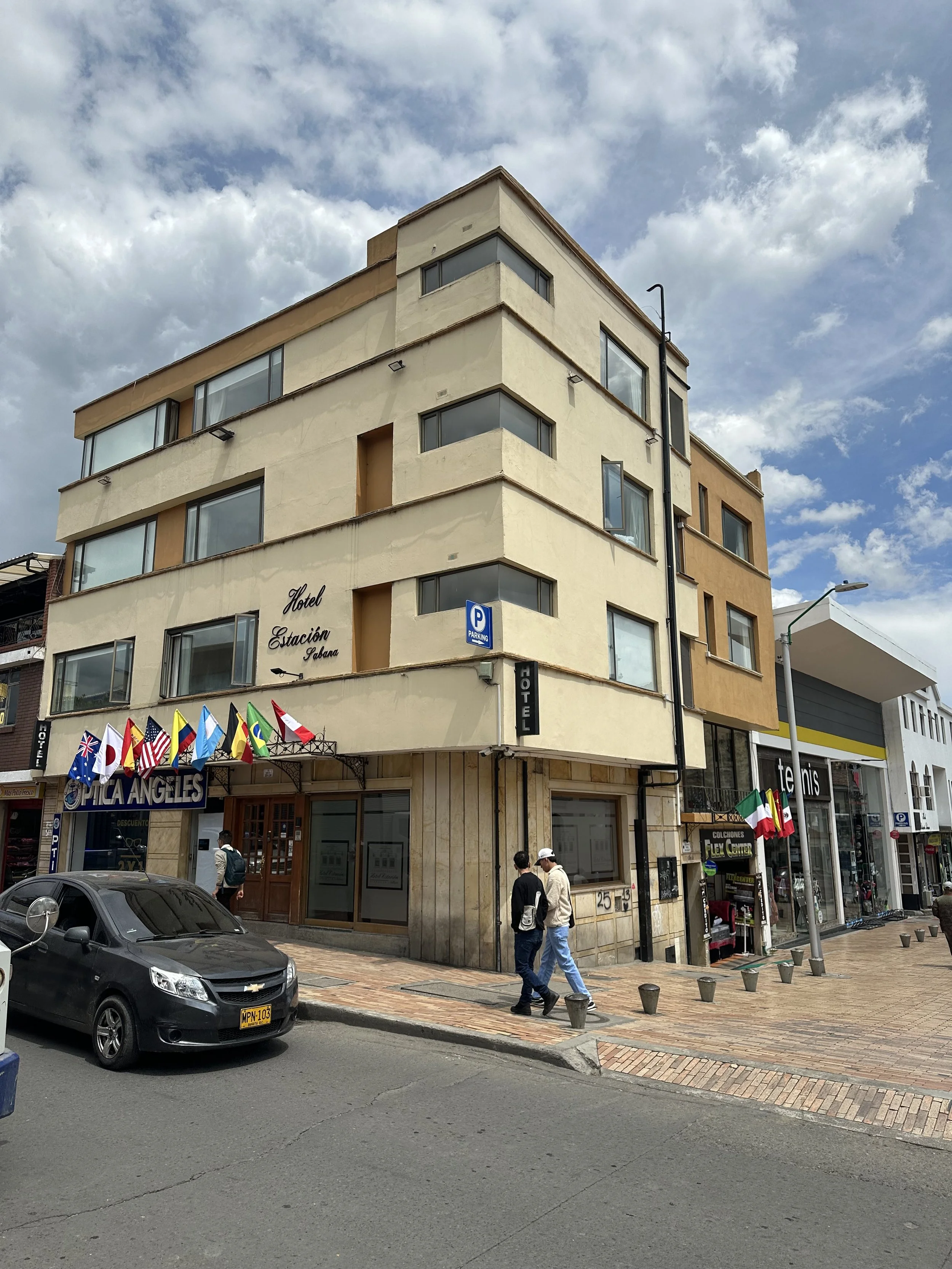 my hotel, right in the centre of the town