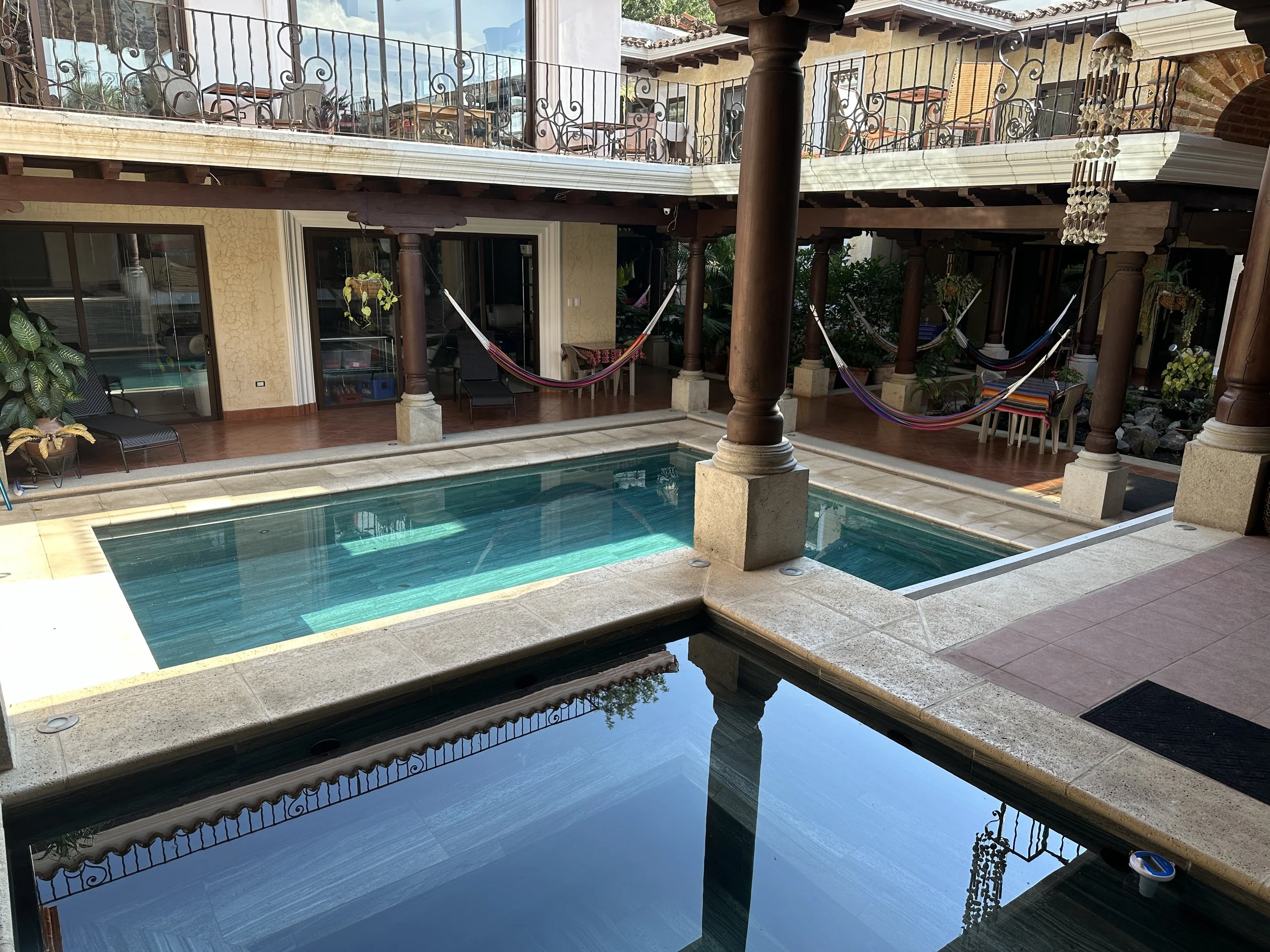 jacuzzi and the pool