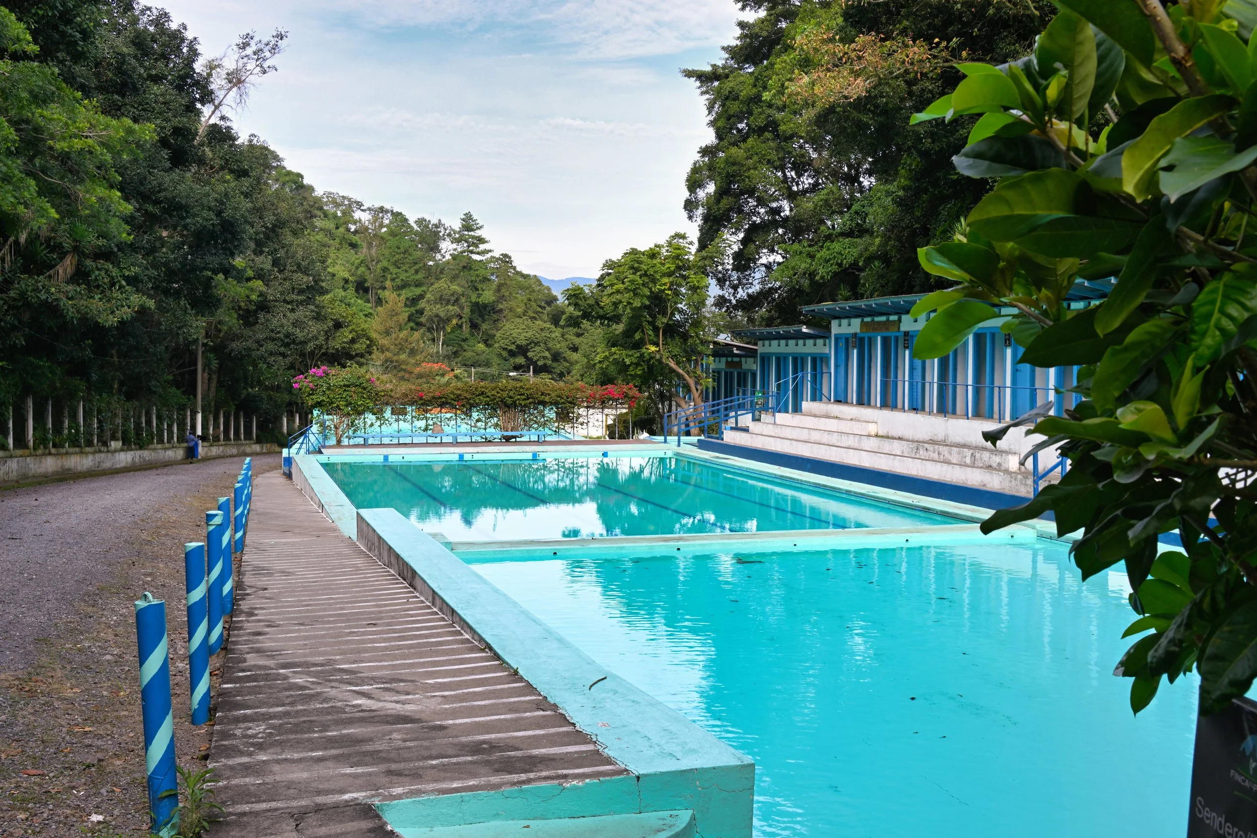 swimming pools, before 8 a.m. and nobody's here