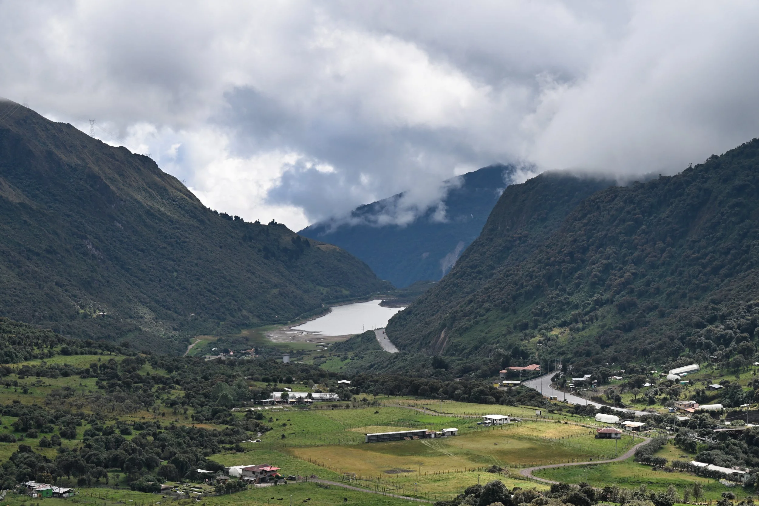 descending on the east side of the Andes