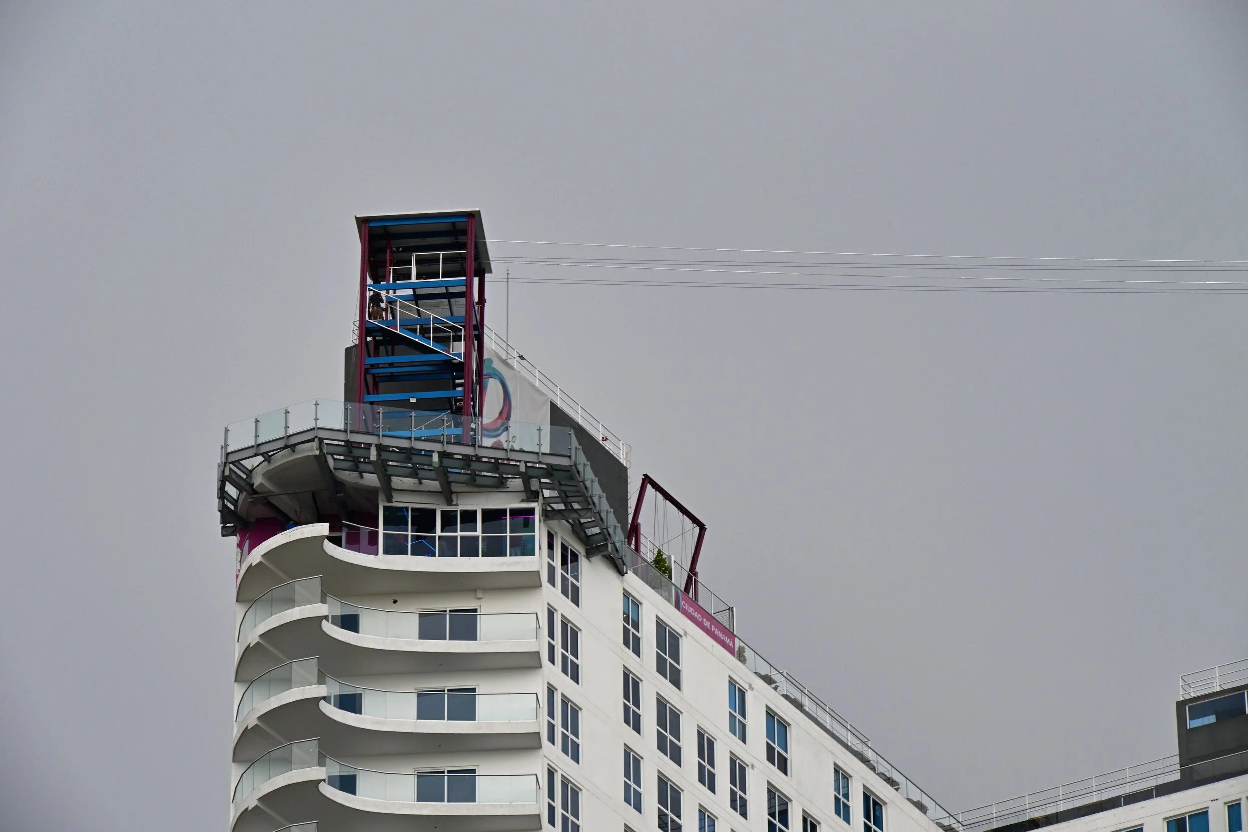 here is the zipline ... crazy