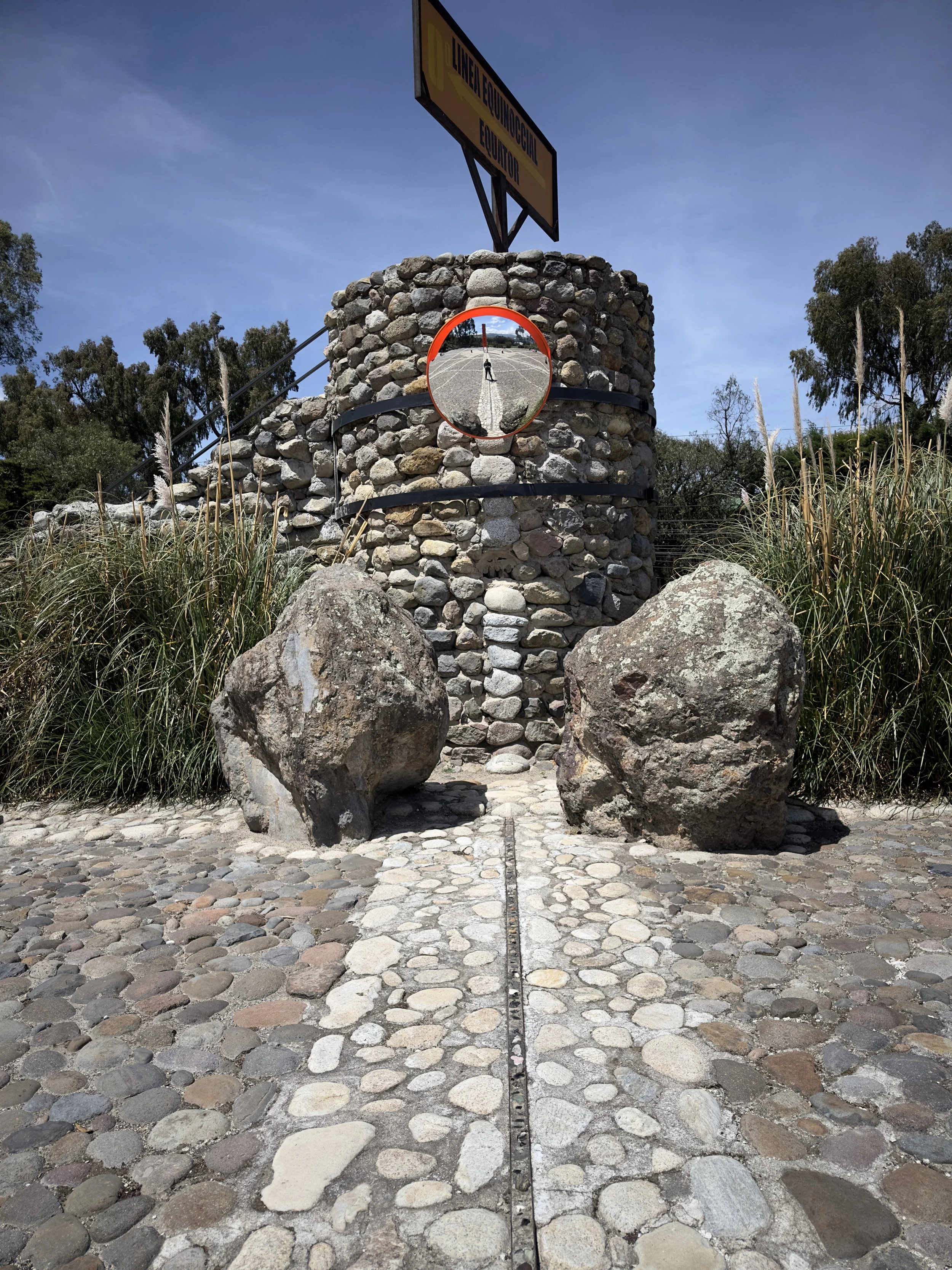 looking straight west