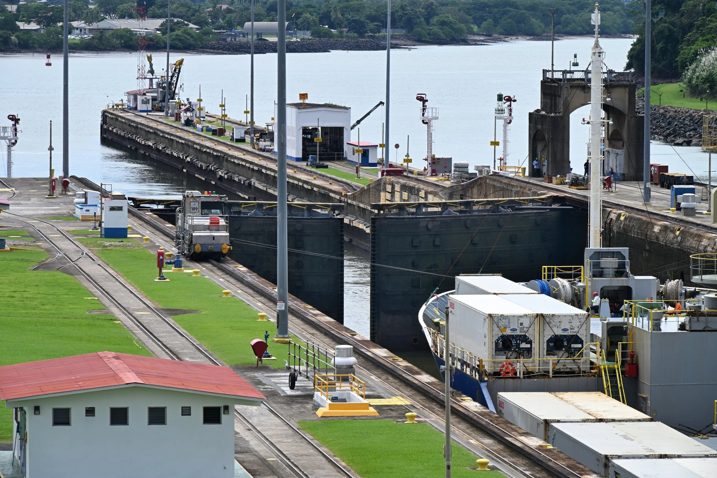 the gate is being opened