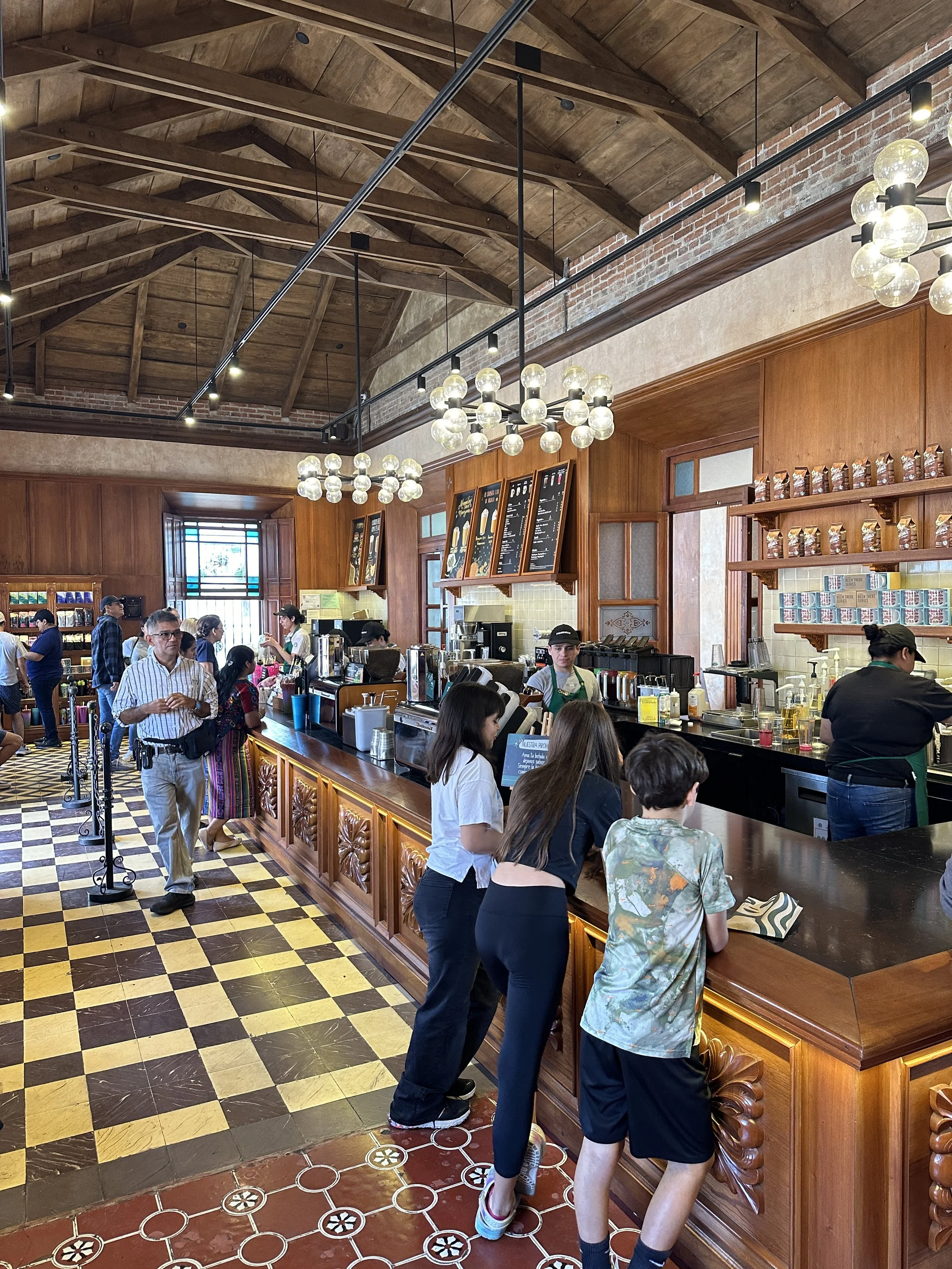 inside the Starbucks