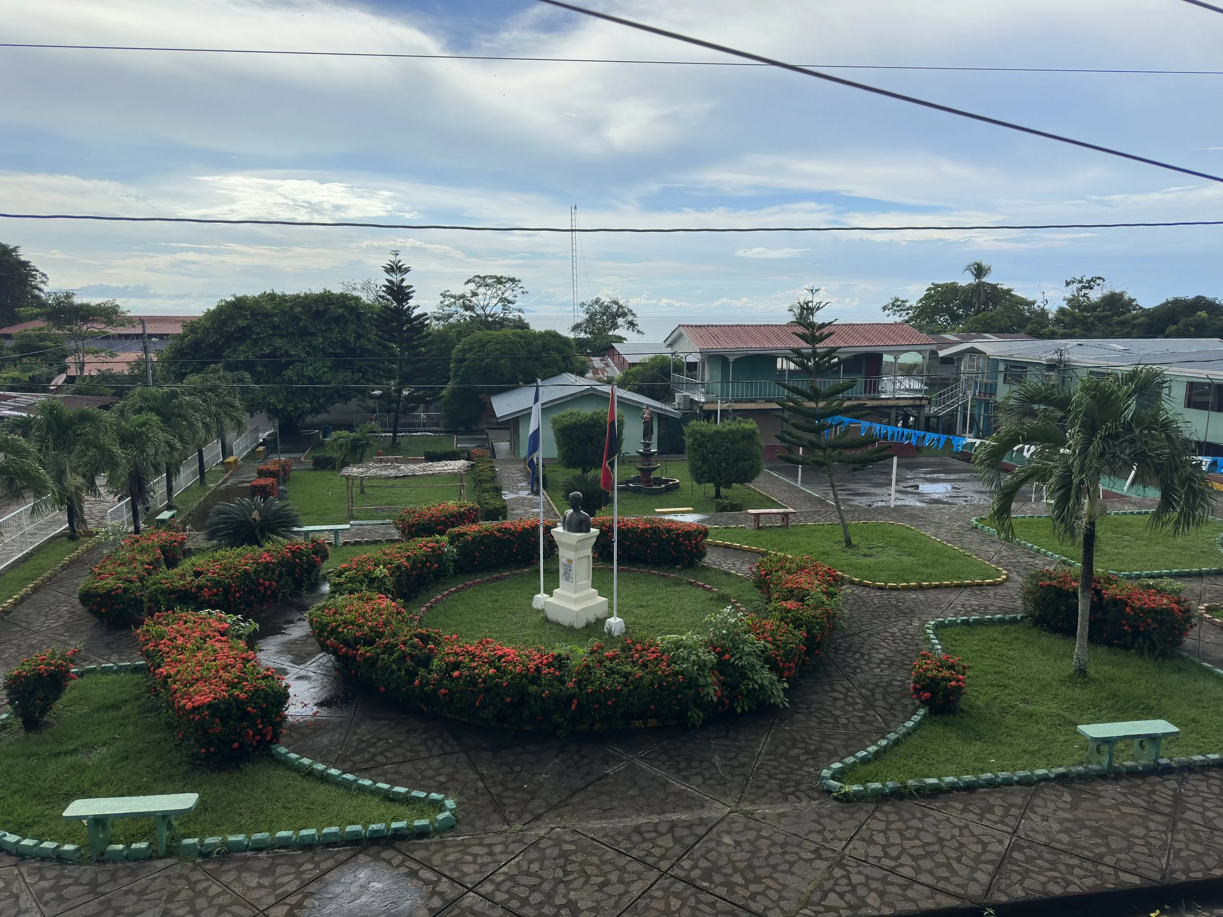 town's plaza from my hotel