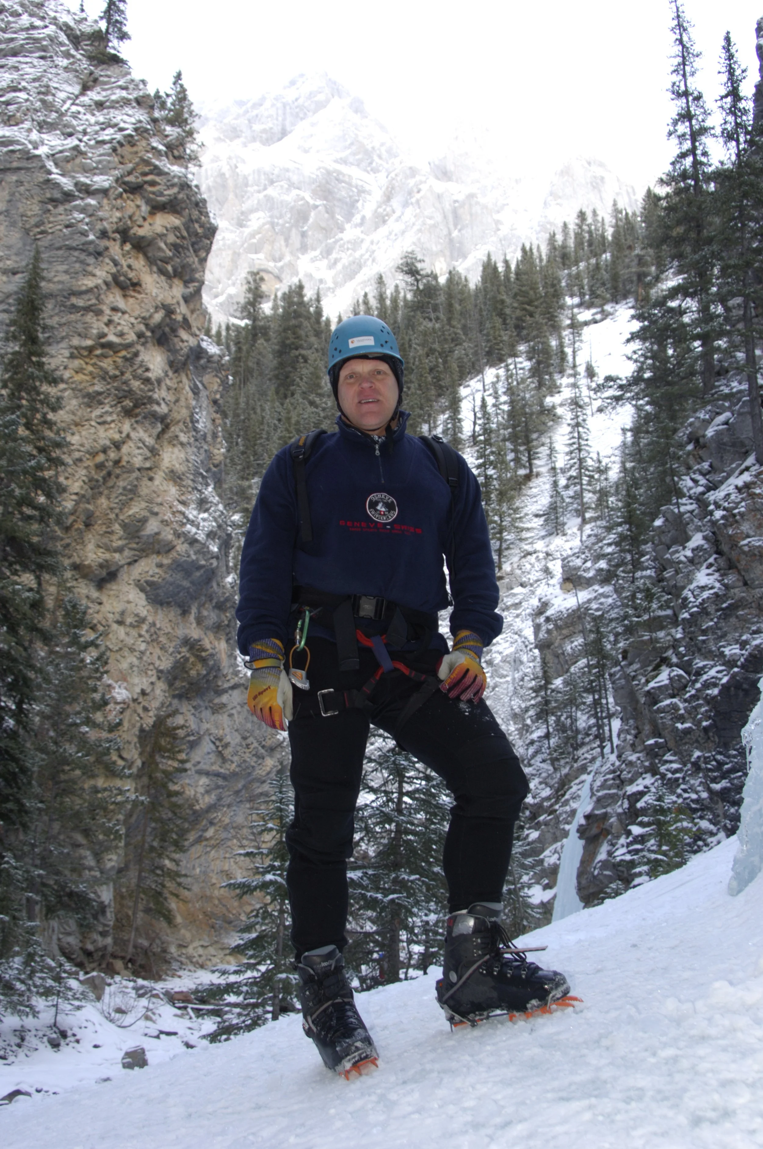 ice climbing in the Rockies
