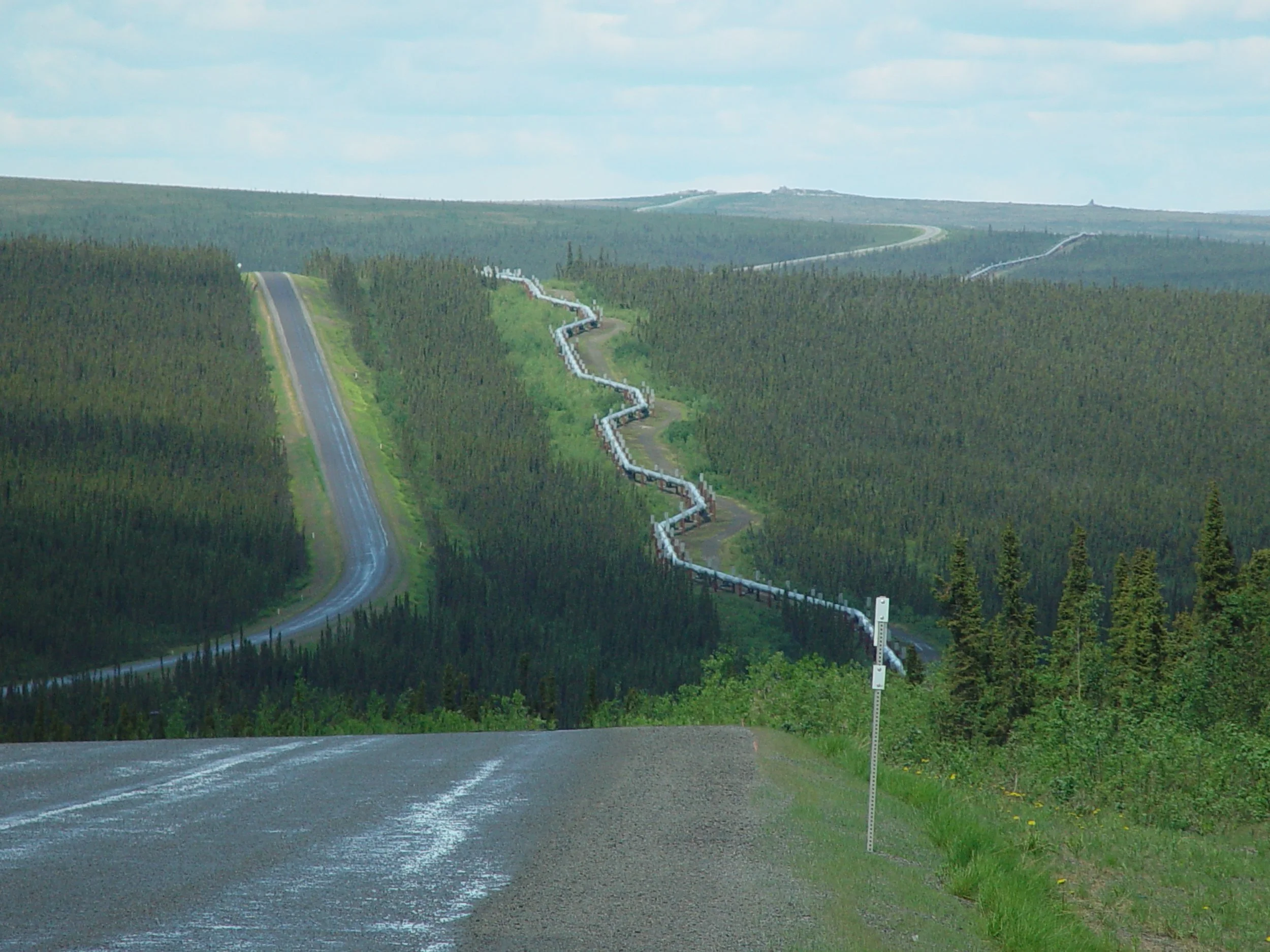 Alaska pipeline, from Prudhoe Bay to Valdez