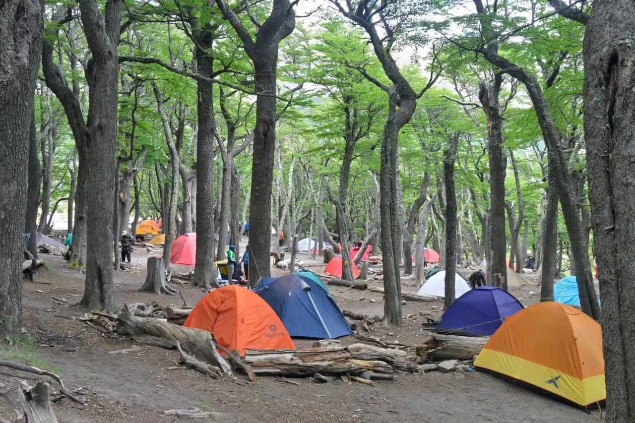  one of the campgrounds, absolutely full