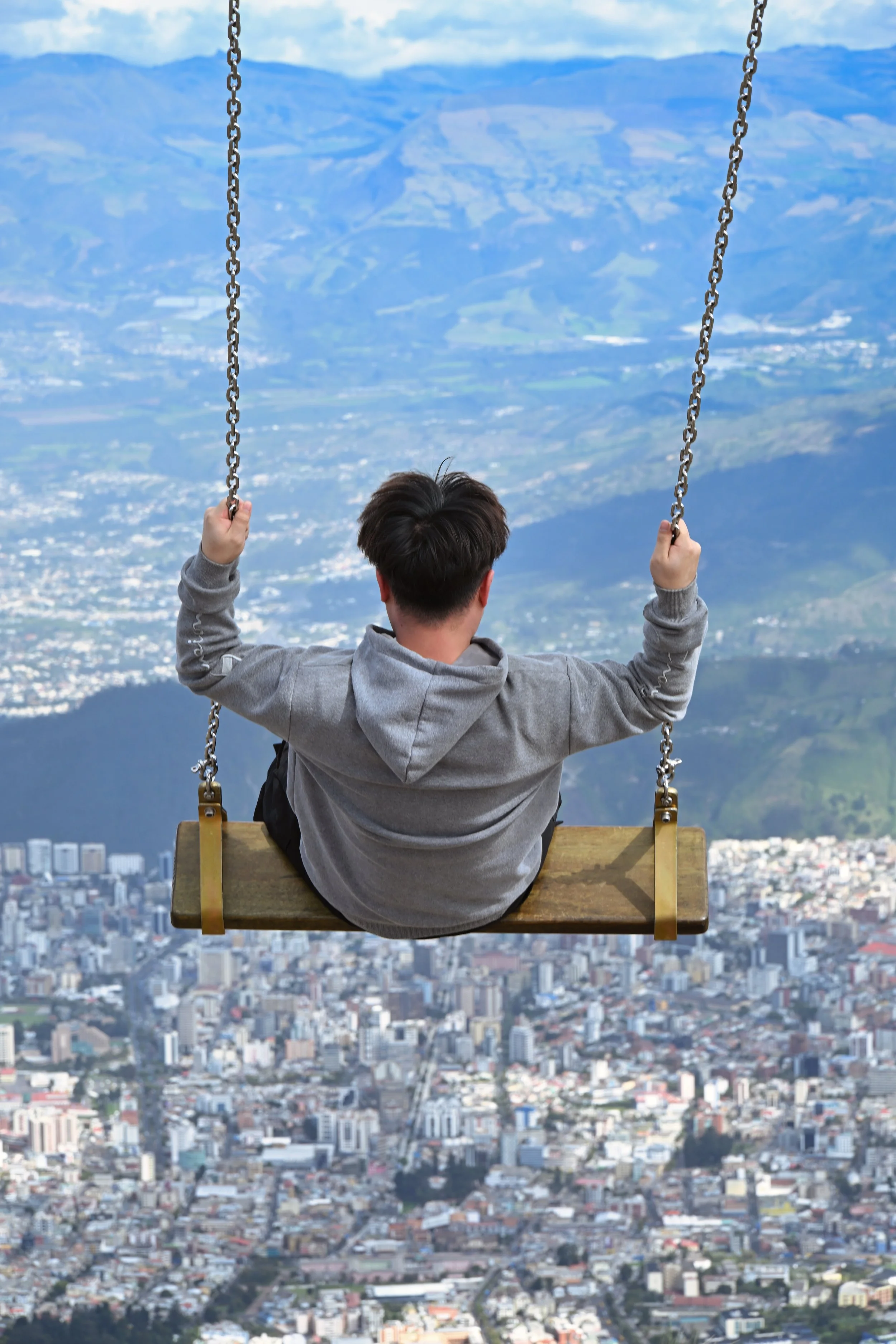 crazy people on the swing