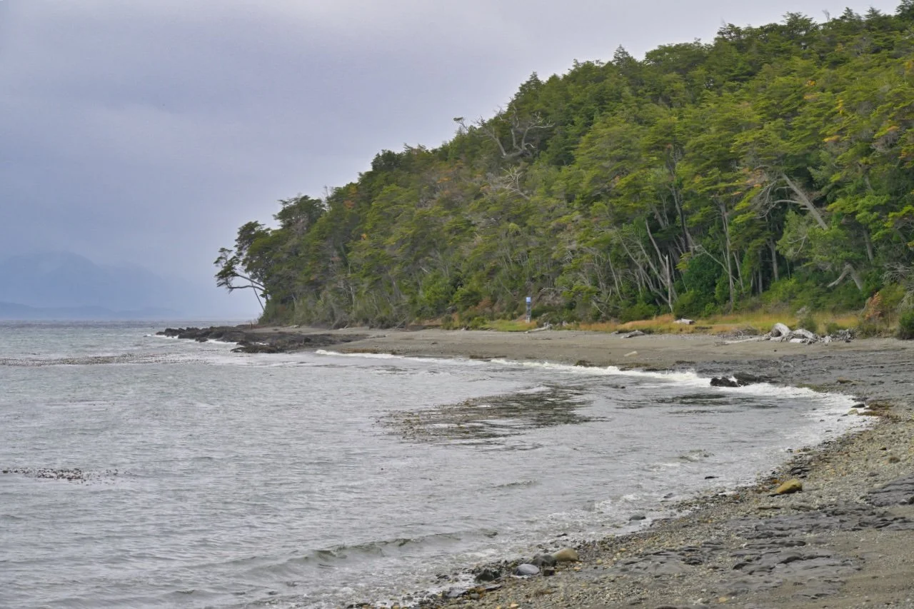  the coastline towards the lighthouse