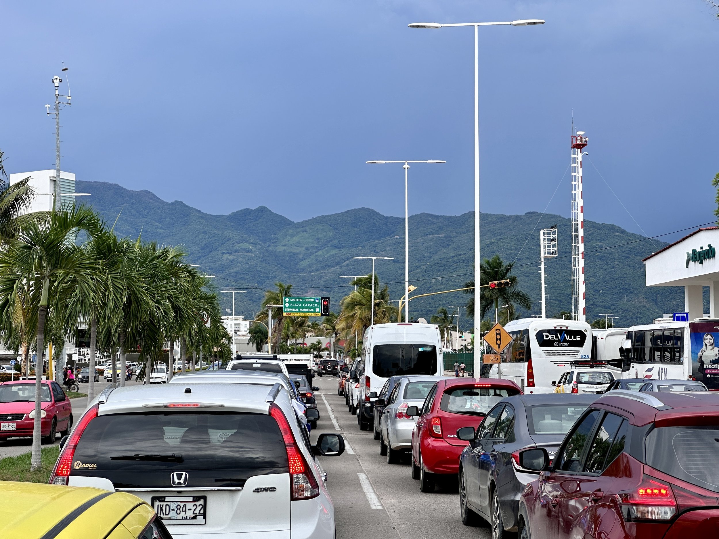 rush hour traffic in PVR