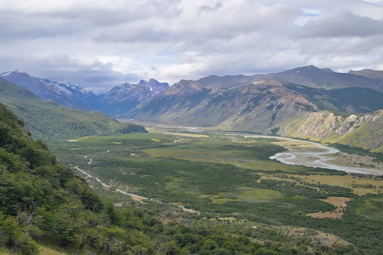  the valley behind the town