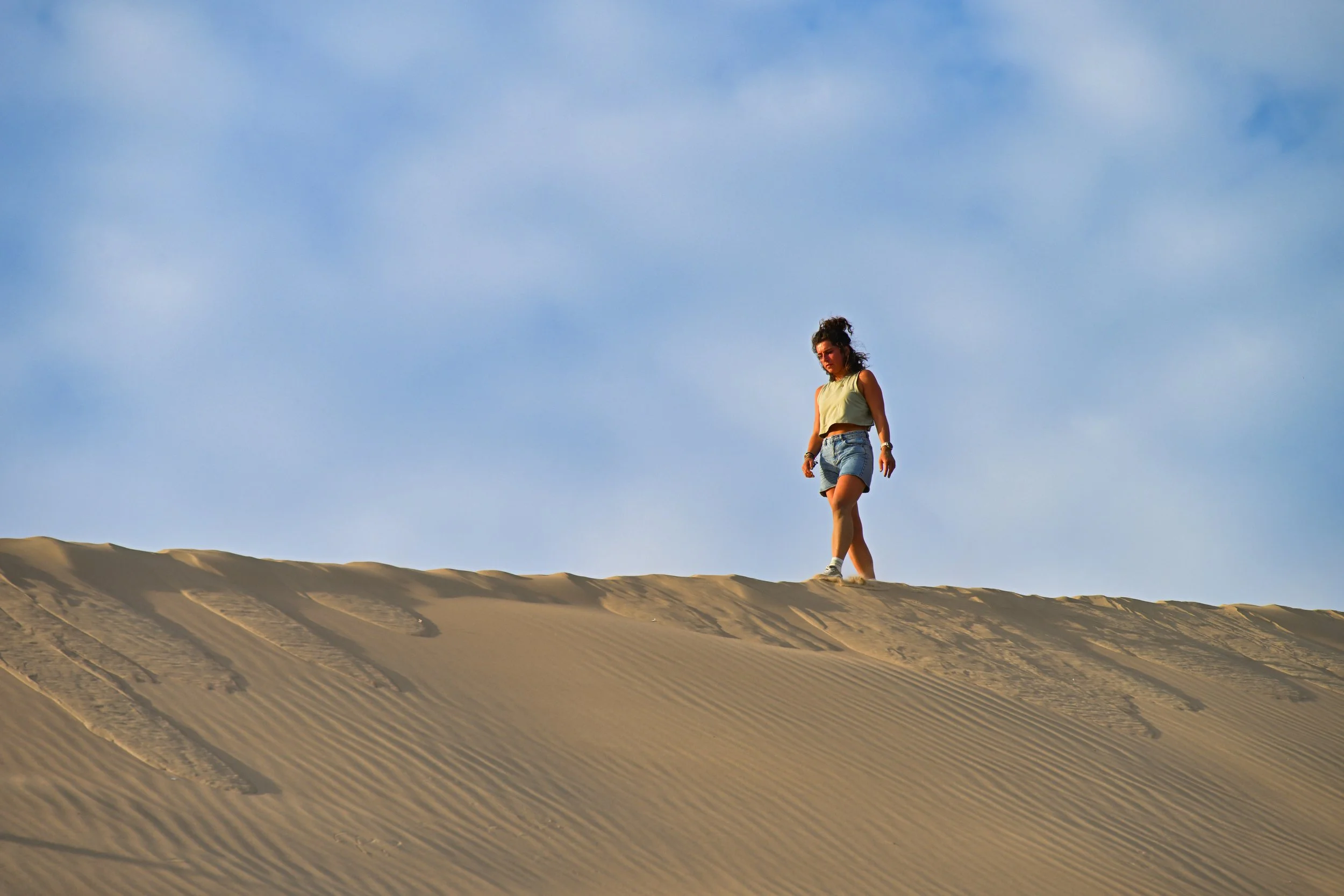 walking a narrow ridge