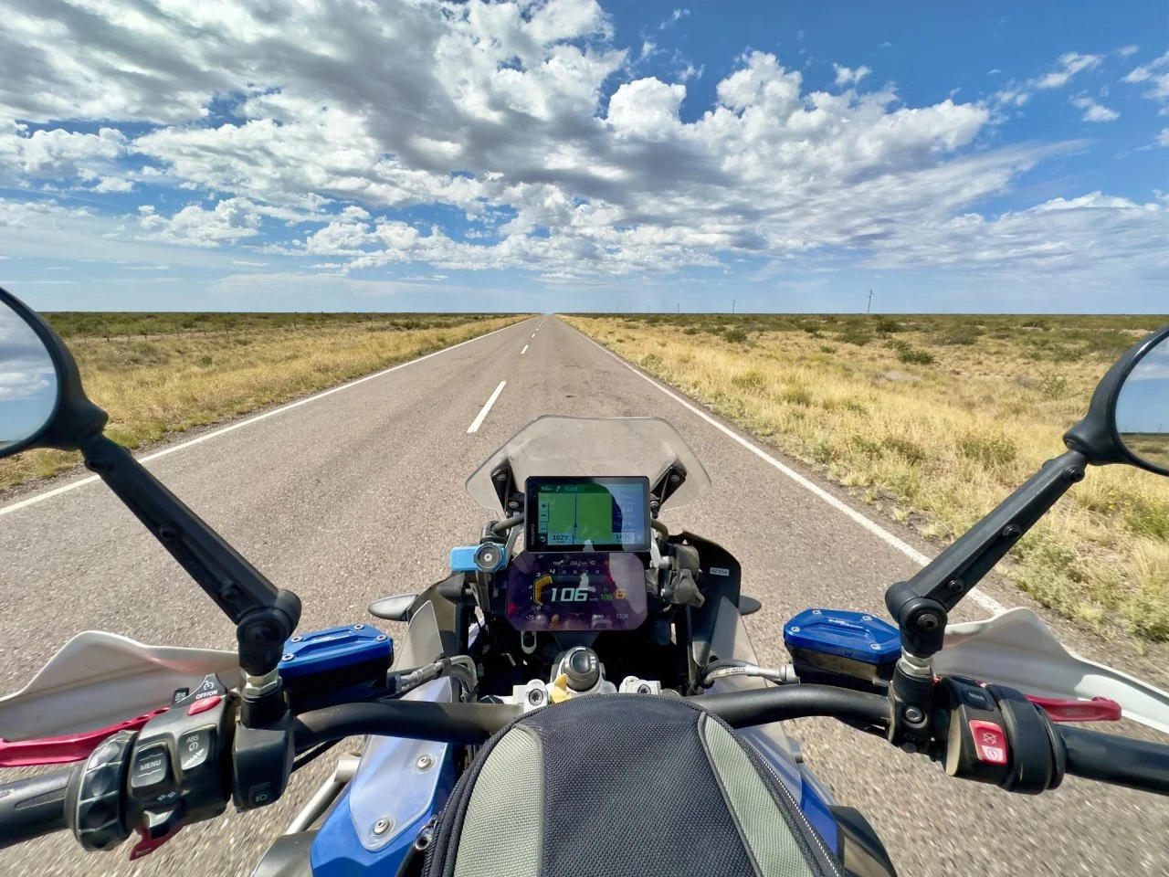  and straight line ahead of me