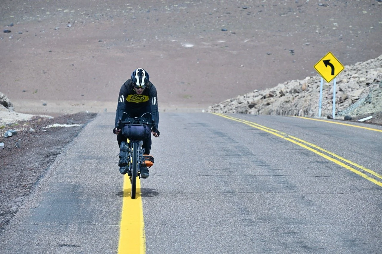 Sander is cycling from Ushuaia up to Colombia. R.E.S.P.E.C.T