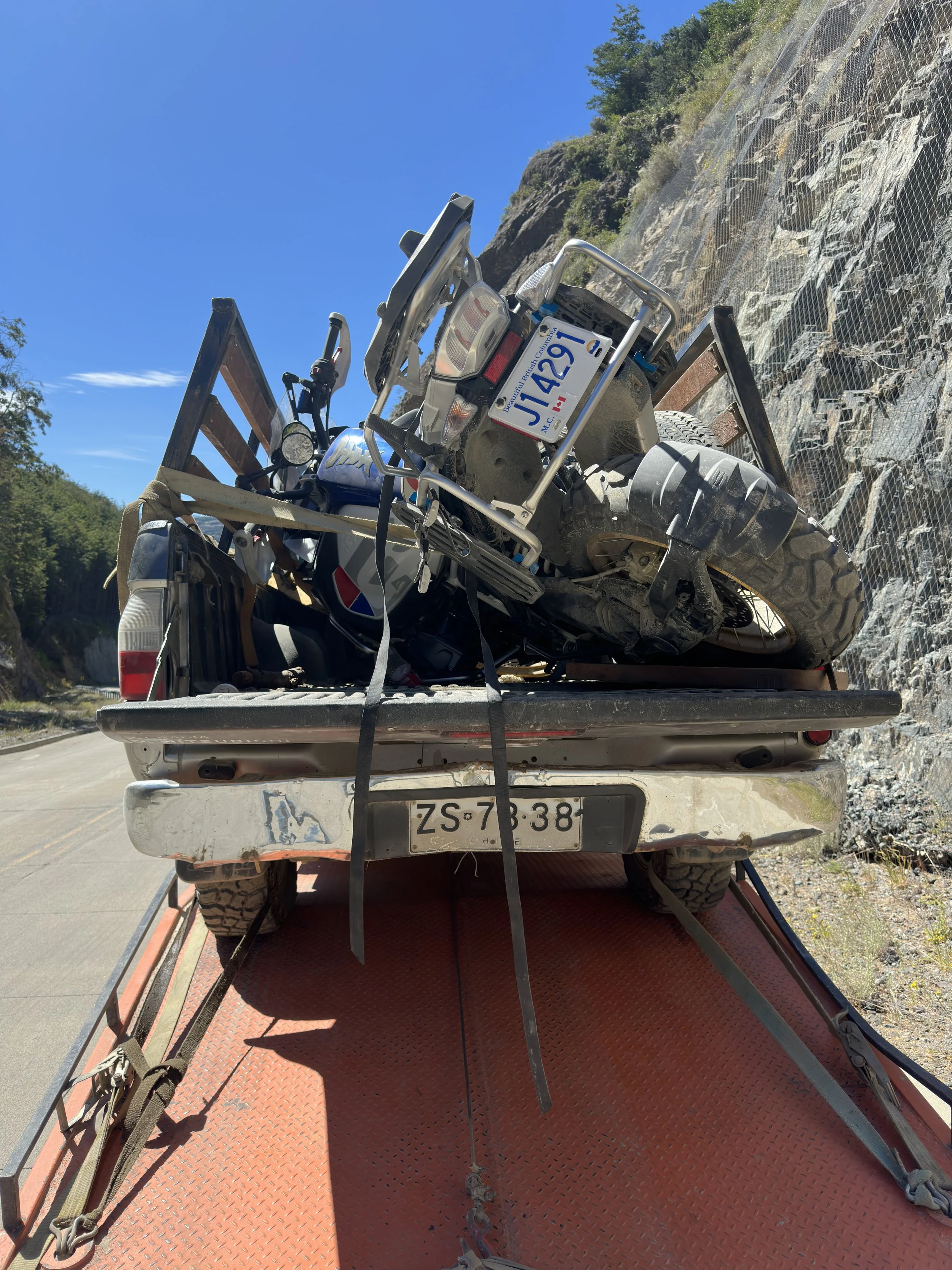  This is what happens if you don't tie your bike properly.