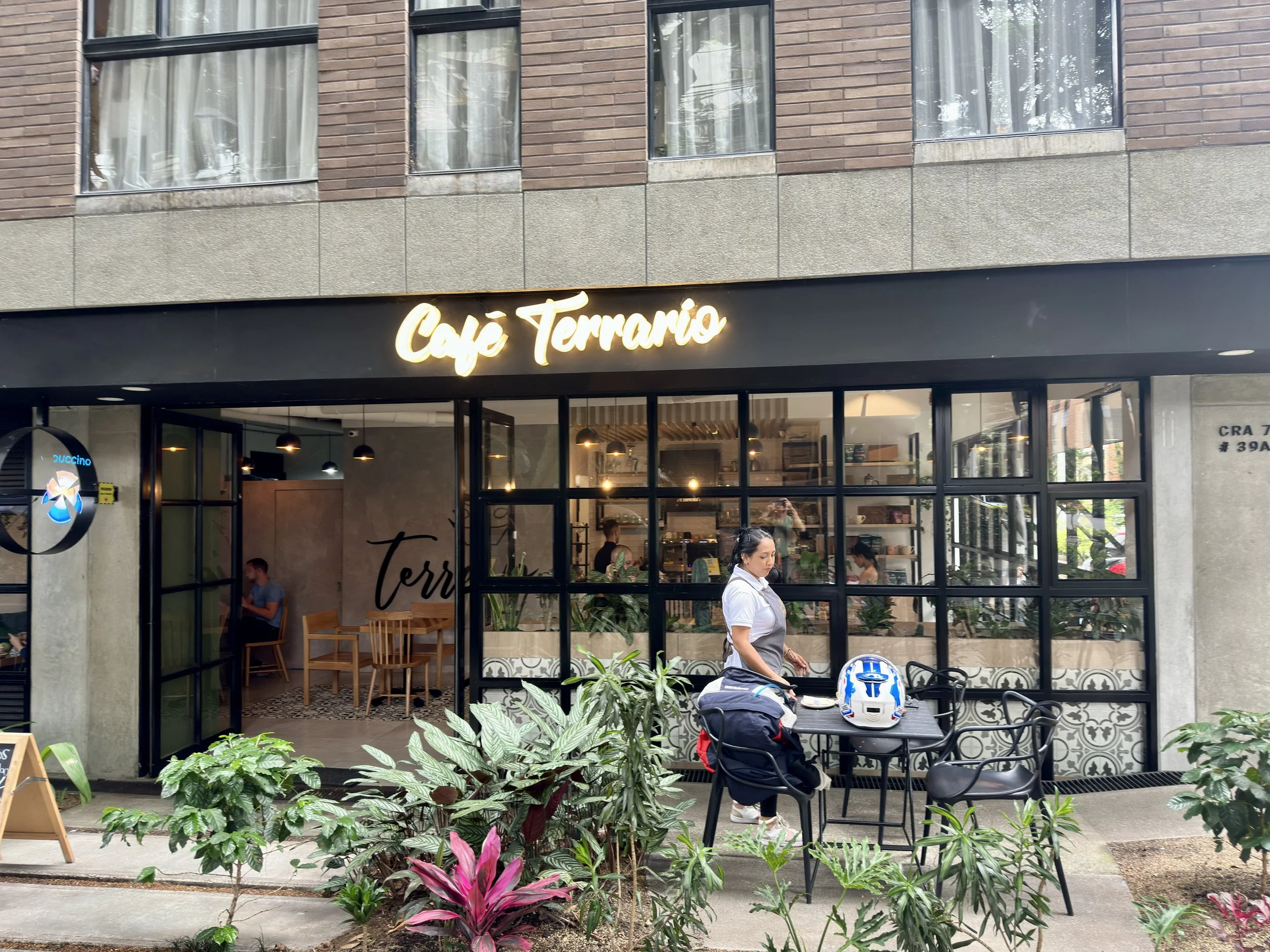 bistro in my building in Medellín