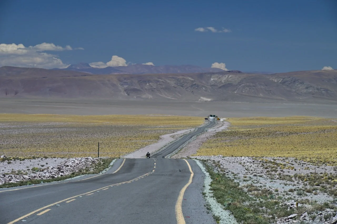  the border in the distance