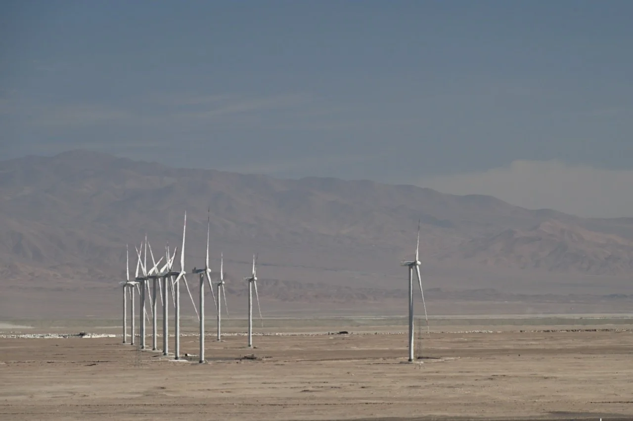 wind farms on the way to ARG