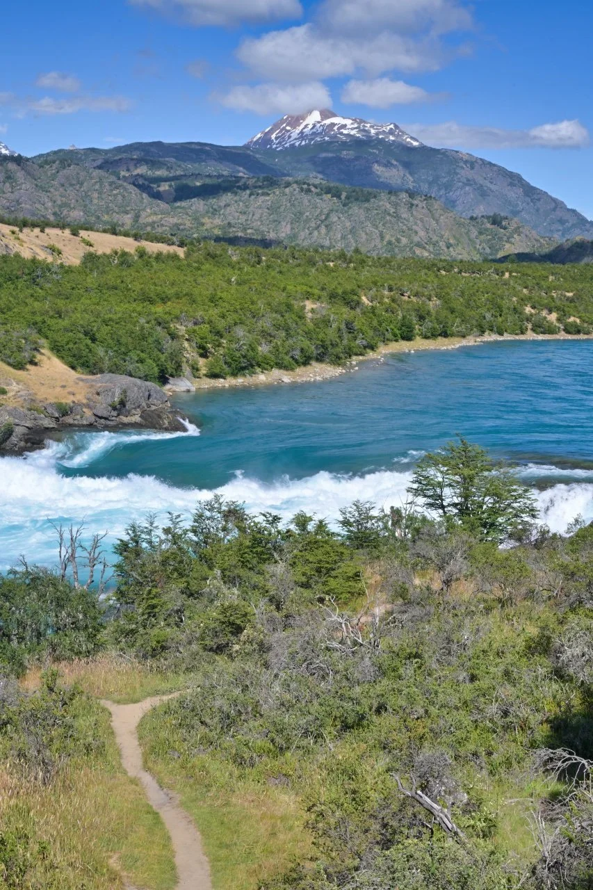 Confluence of two rivers, rio, Baker, and Rio Neff