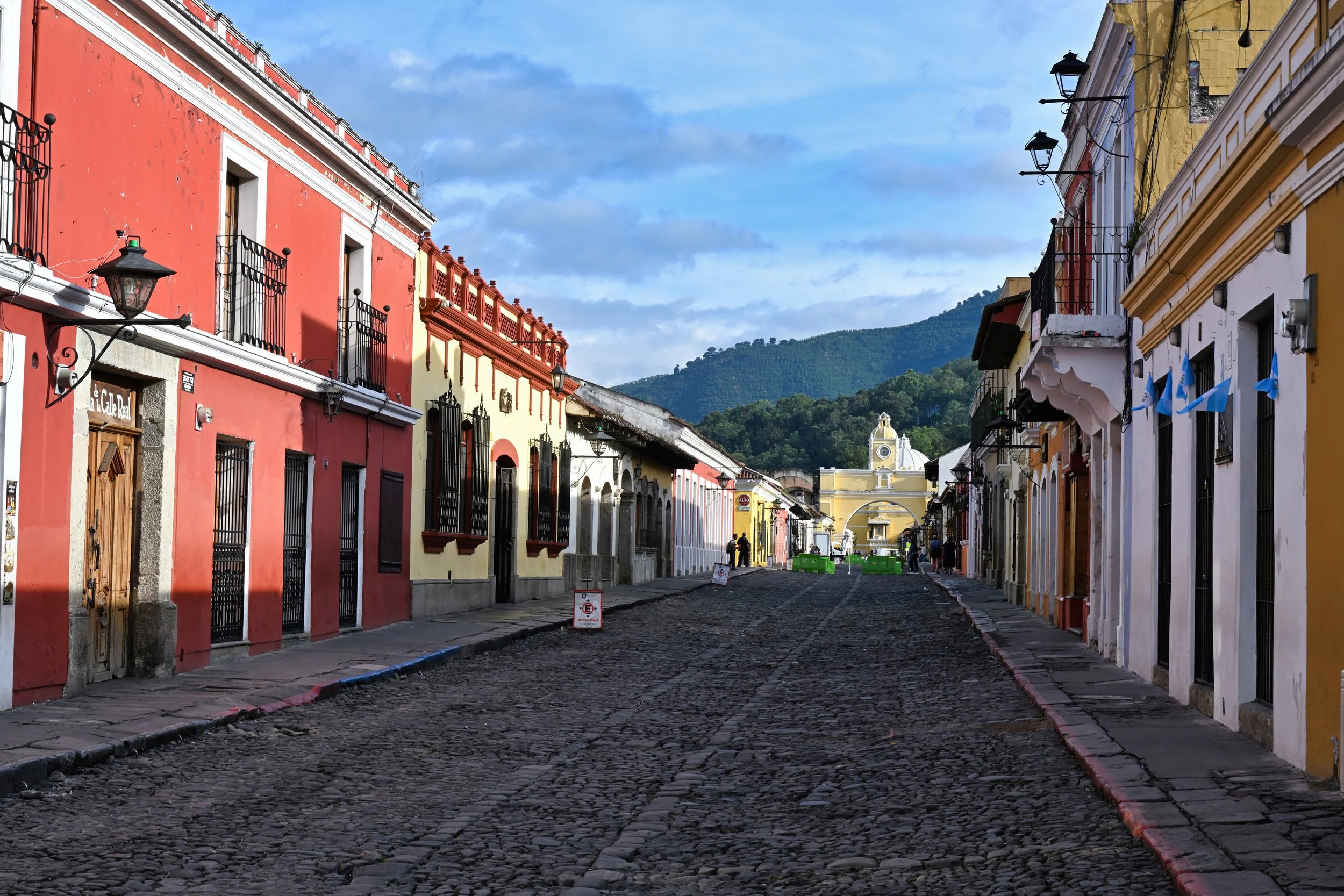 deserted streets at 6:30 in the morning ...