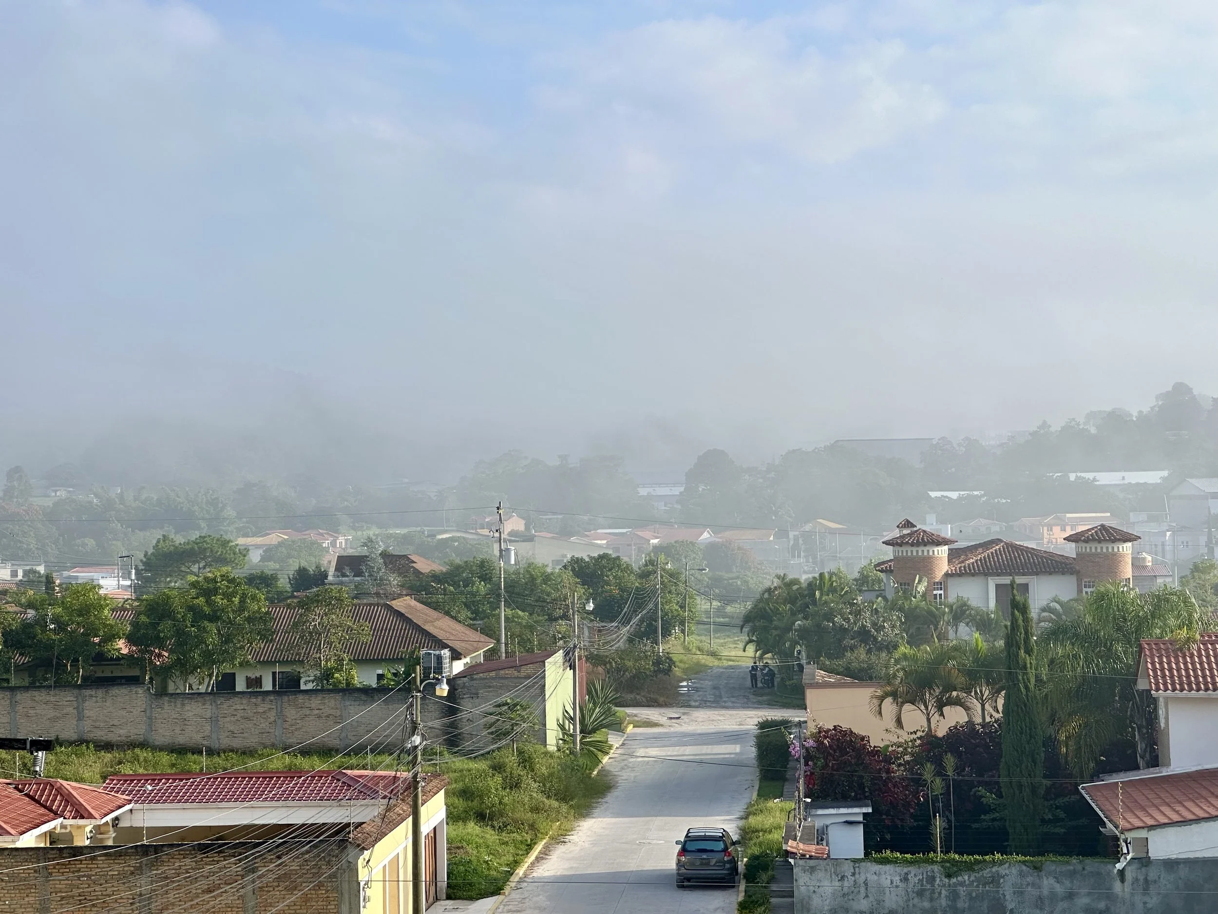 morning fog is starting to lift