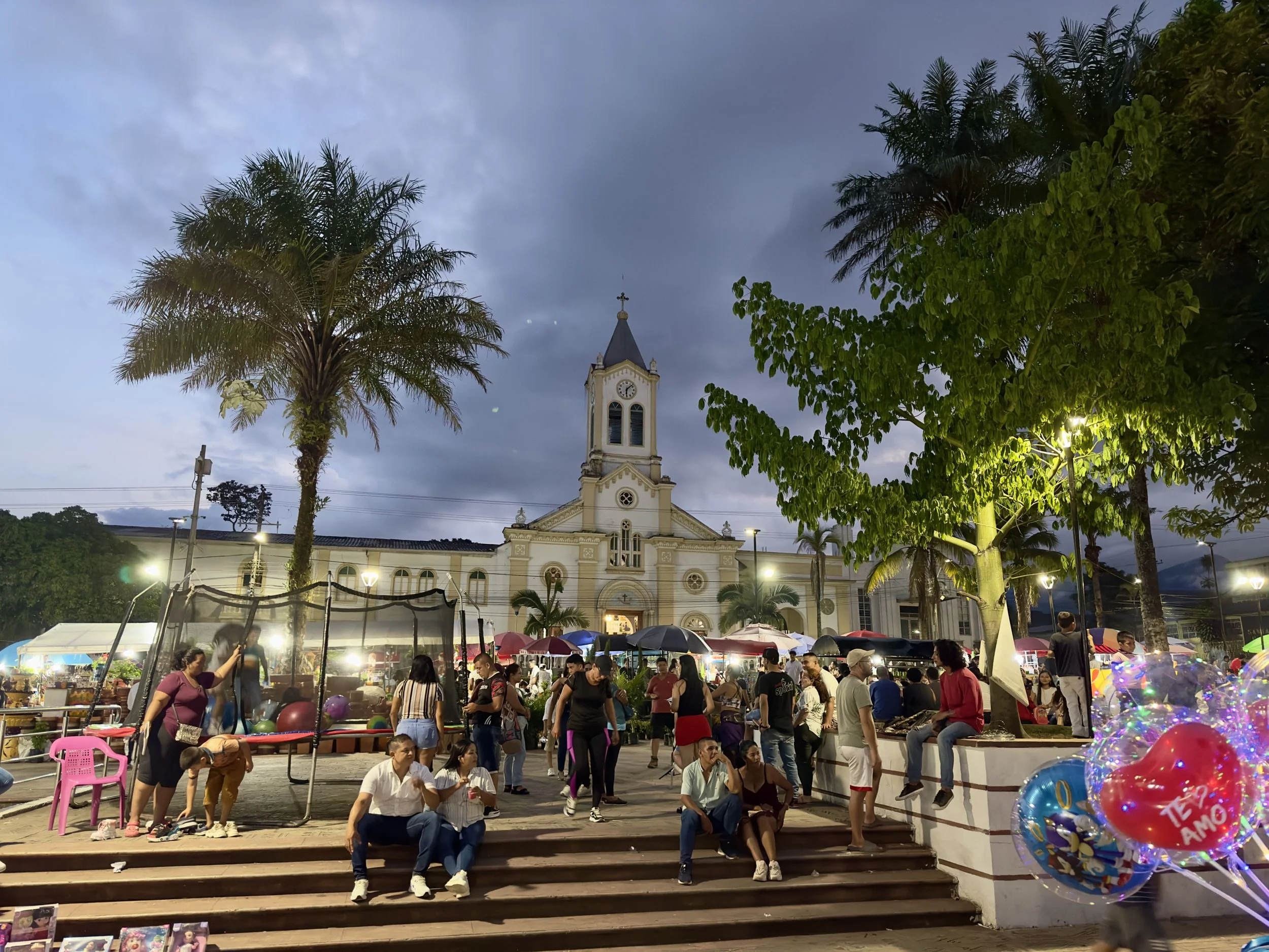 everybody is outside having fun