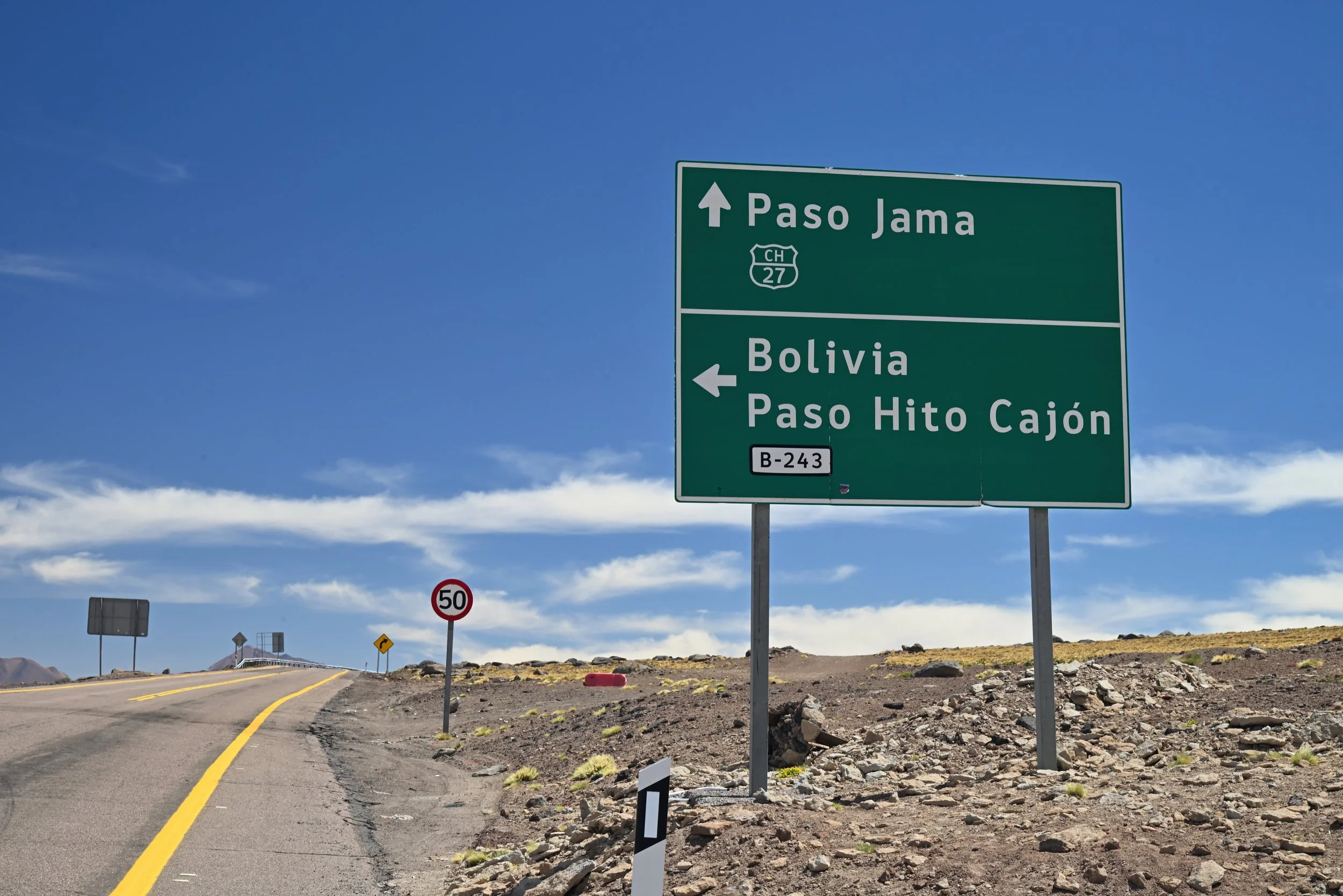 turnoff to Bolivia