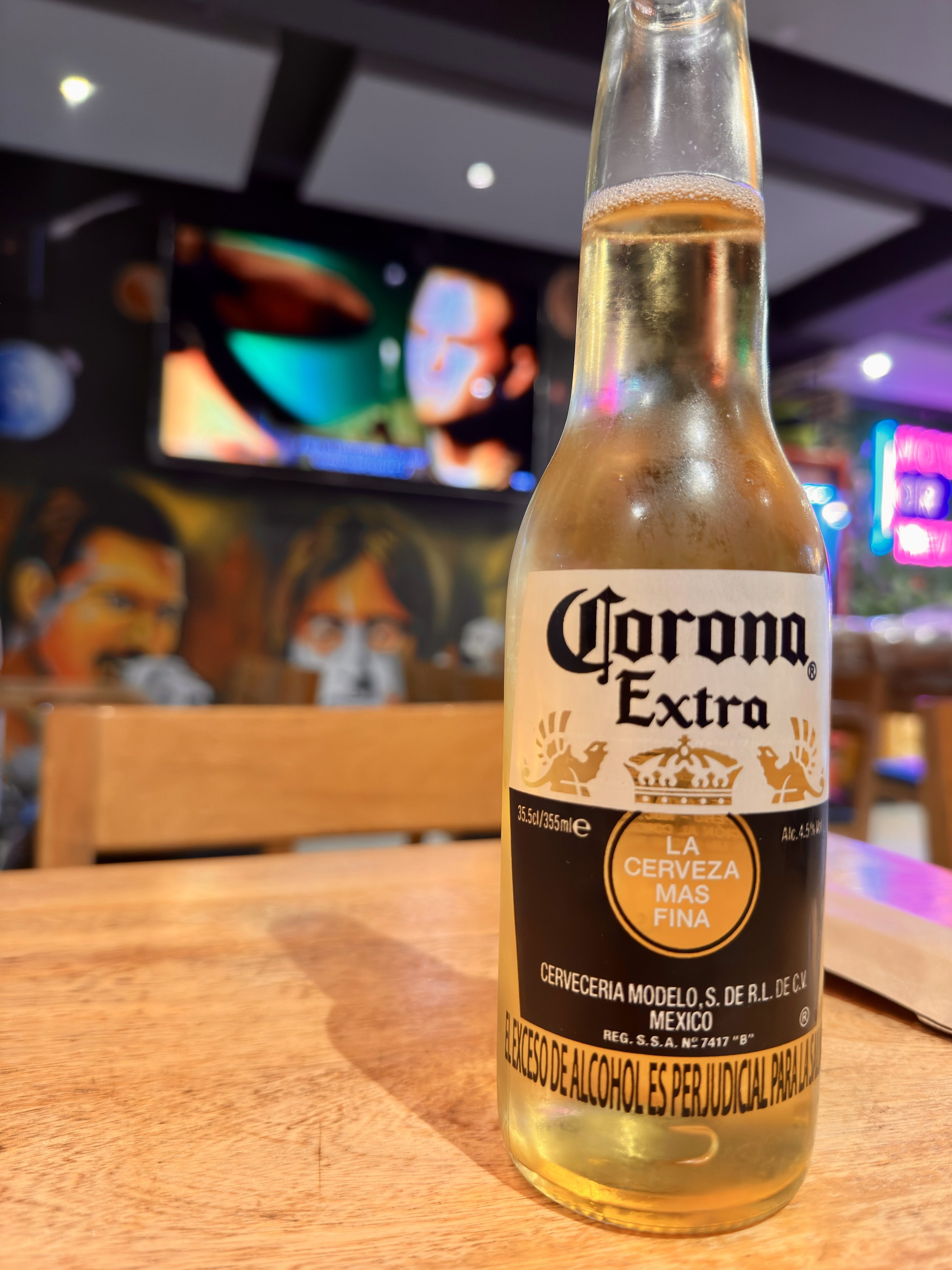a celebratory Corona in South America
