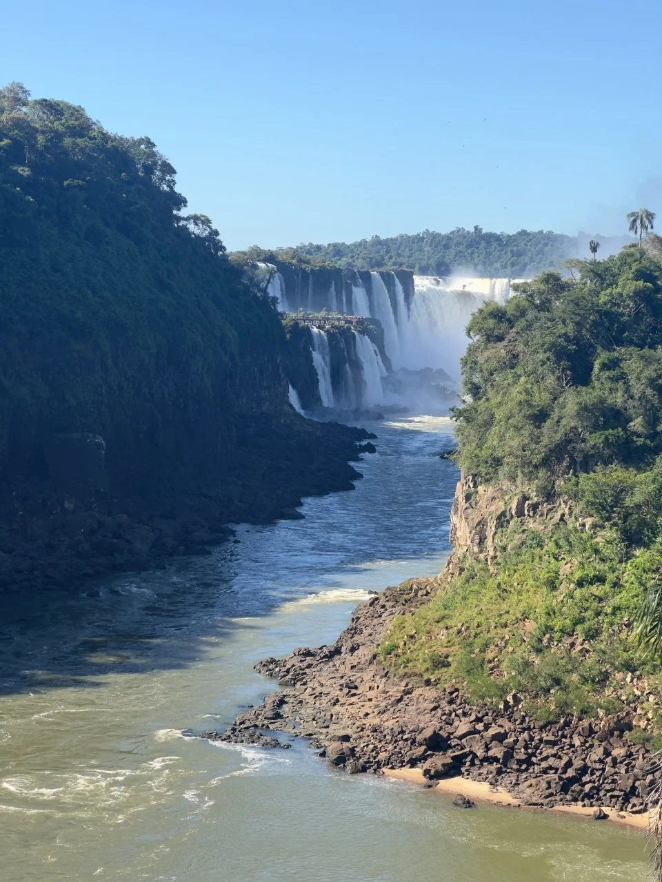 This is the Brazilian side of the waterfalls