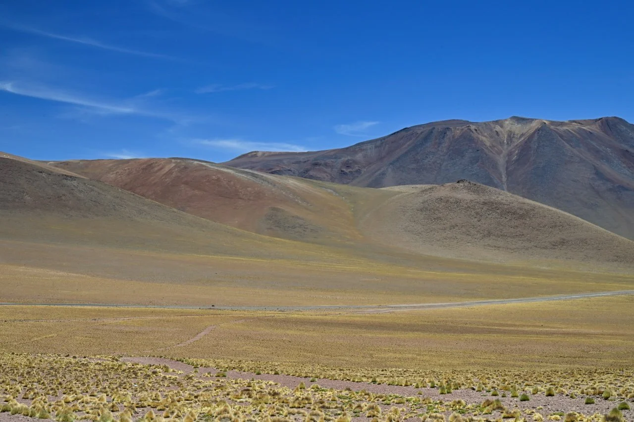 There is a biker somewhere there