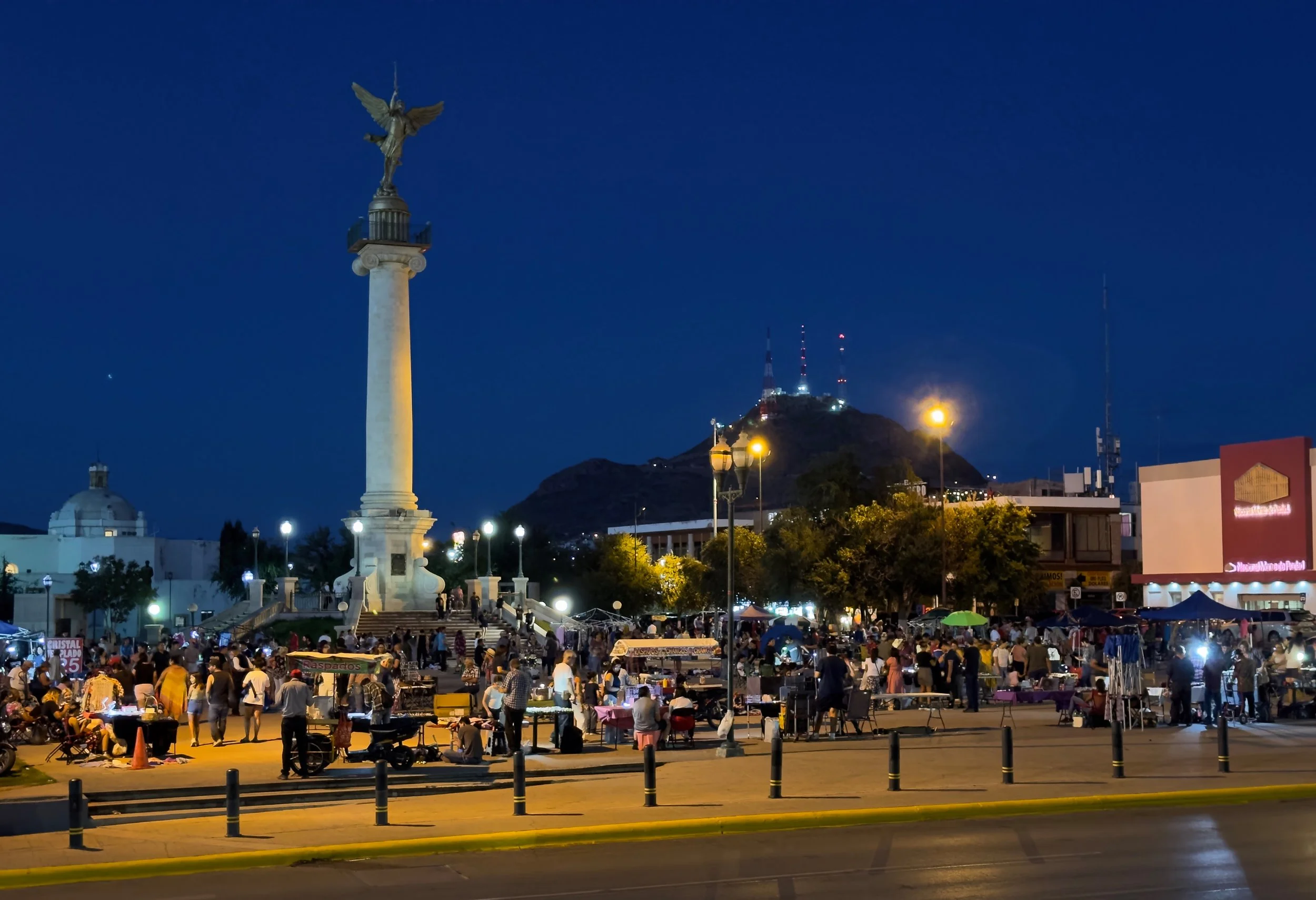 night market after the sunset