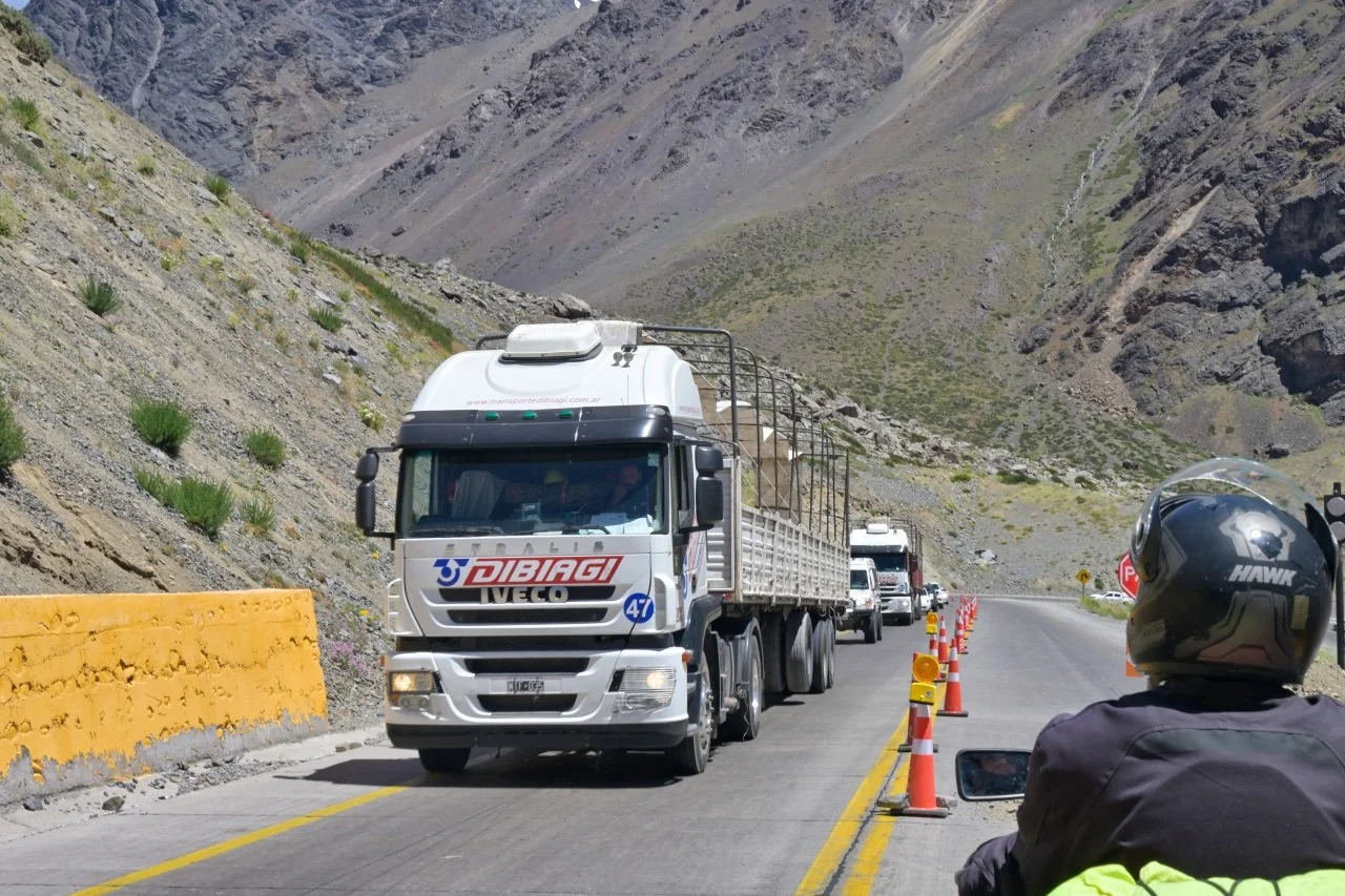 very heavy commercial traffic on this road
