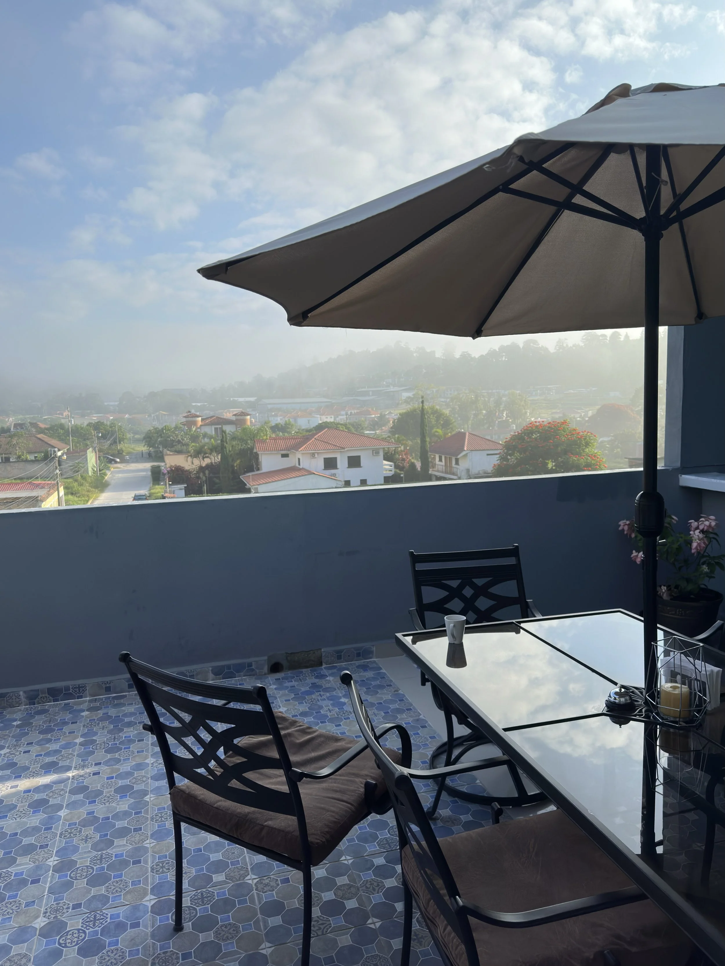 coffee on the balcony