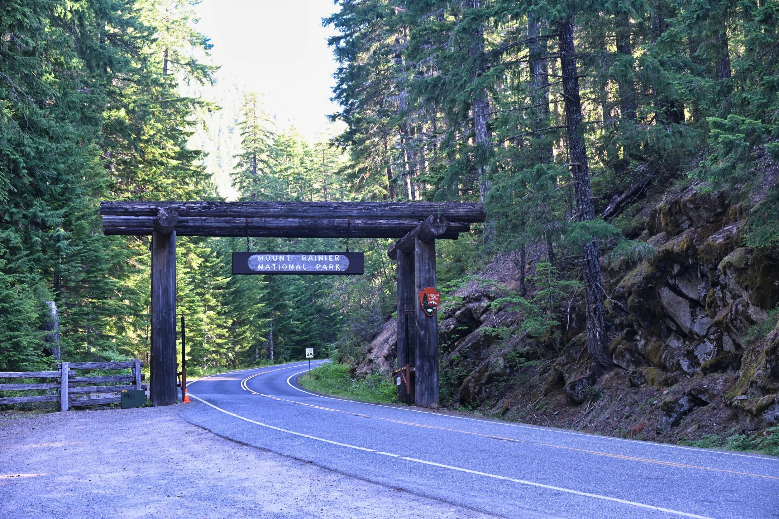 entering Mount Rainier National Park