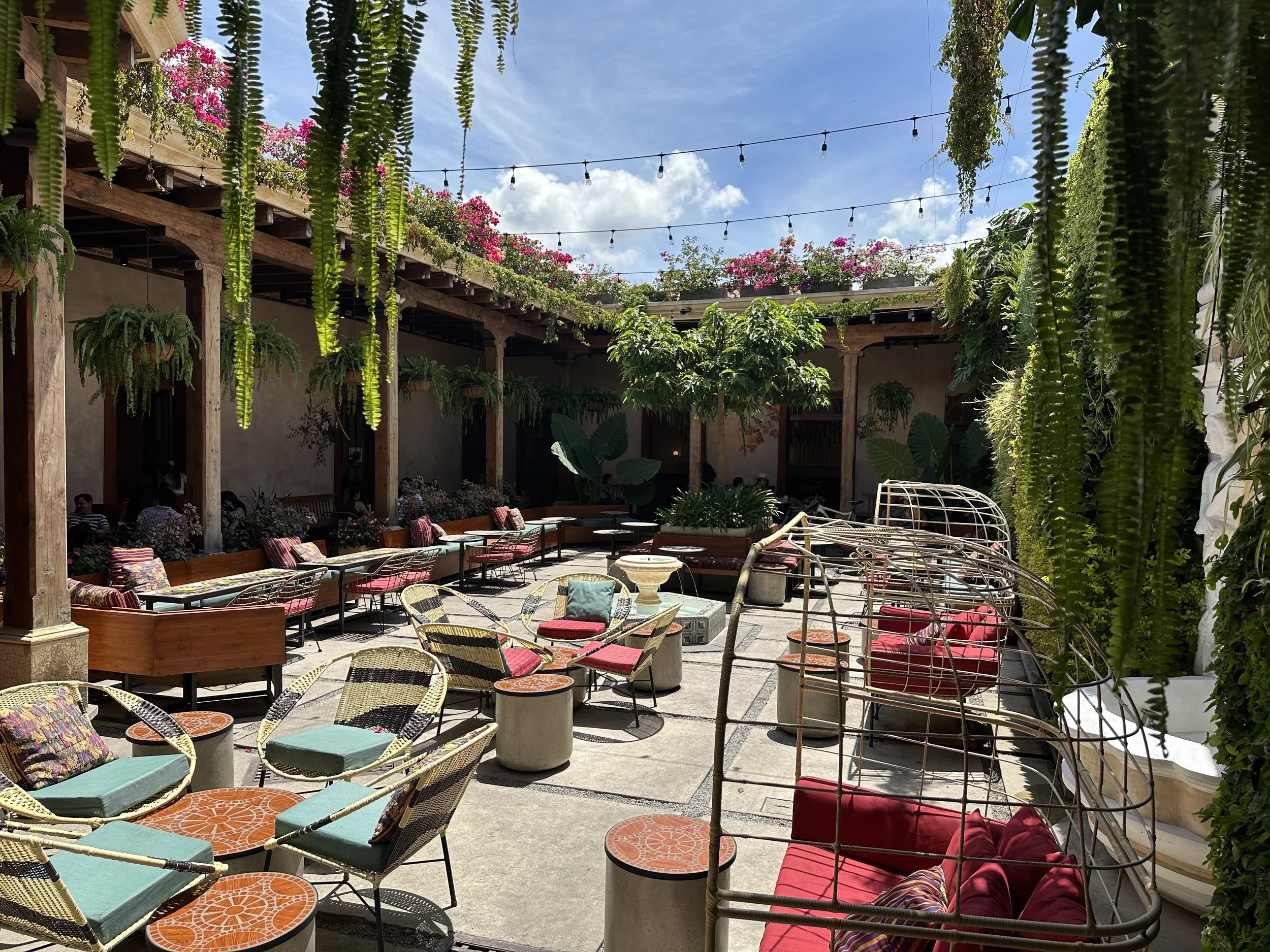 Starbucks courtyard