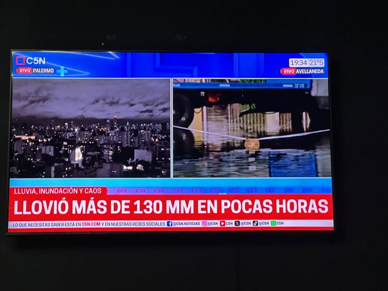  rain warning on local TV before many parts of the city got flooded