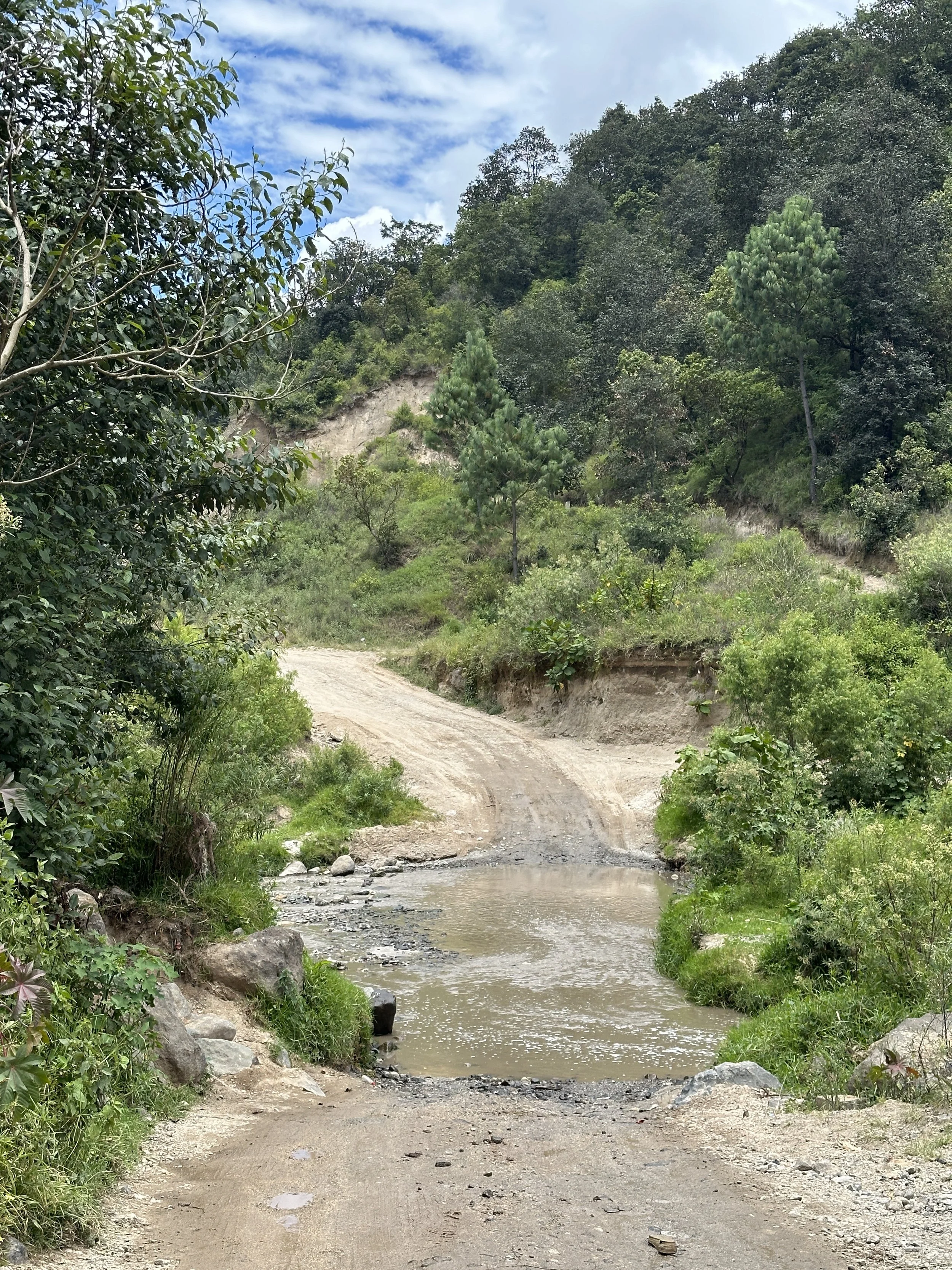 where did the road go??? It was deep!