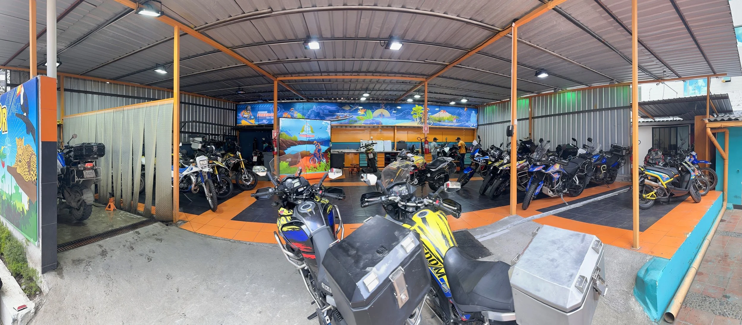 workshop with some of their bikes