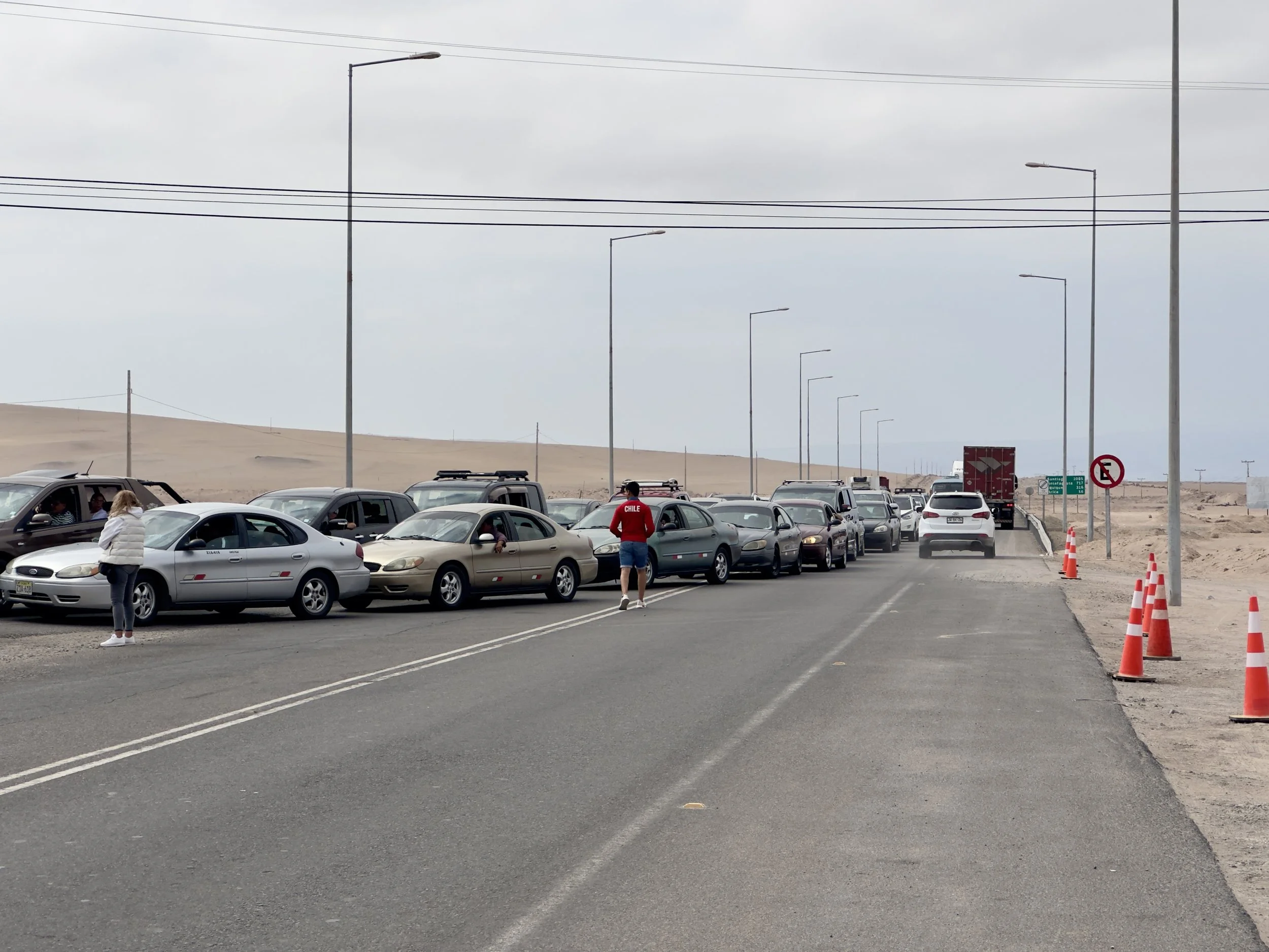 lineup northbound to Peru