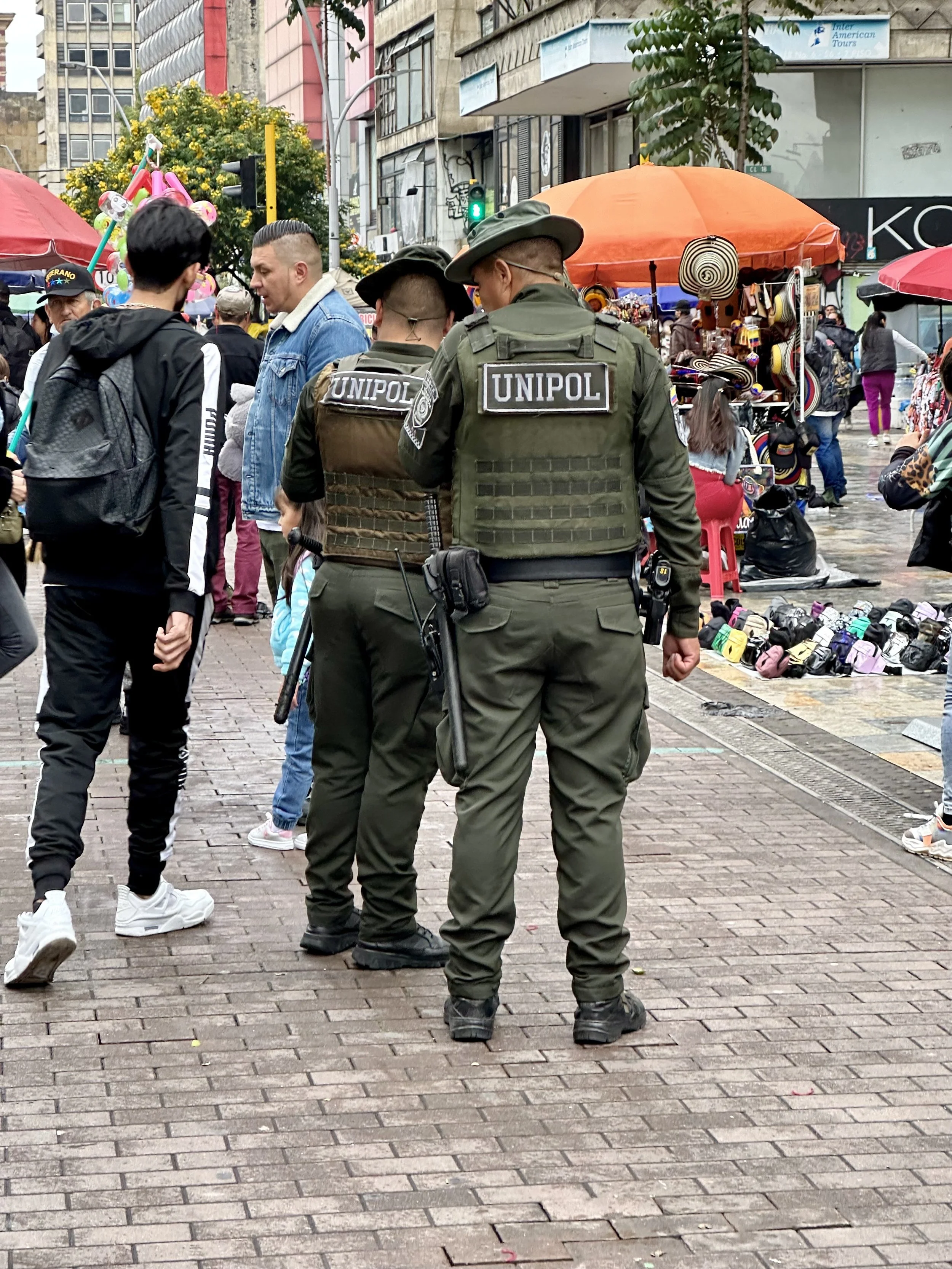 a visible police presence everywhere