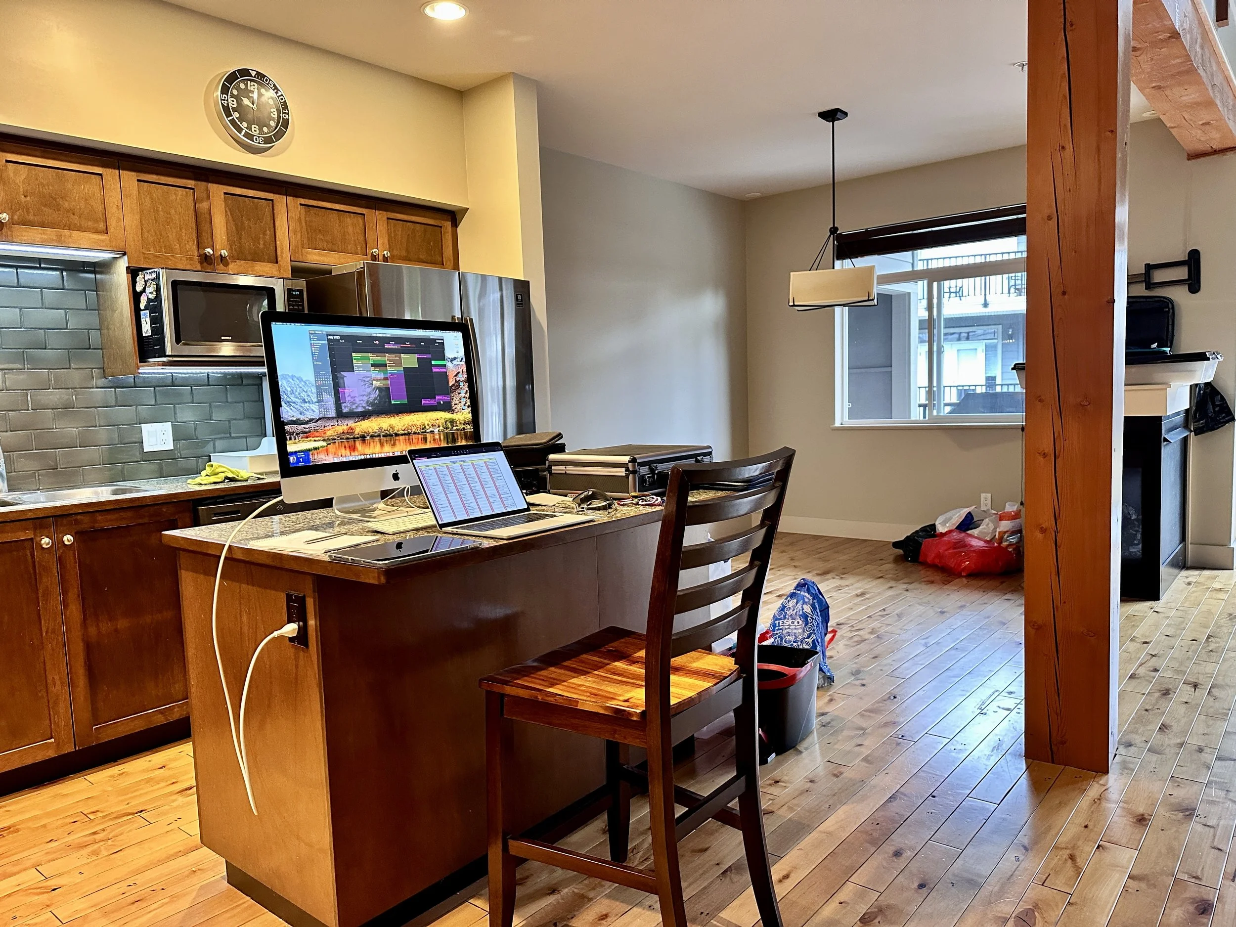 the command & control center with all those speadsheets and checklists