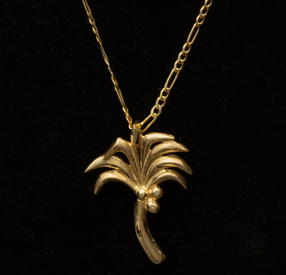 14K Palm Tree Pendant