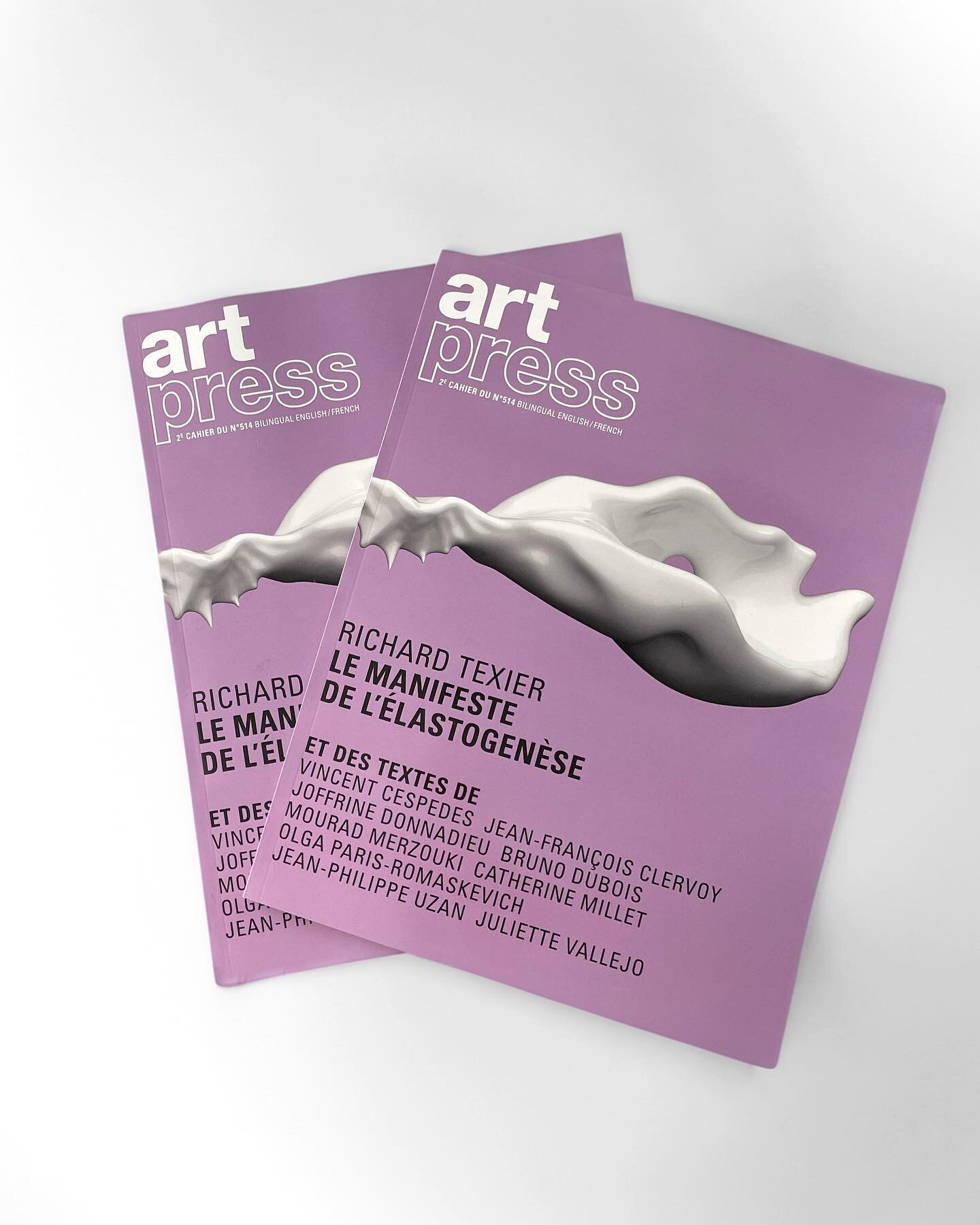 ⚪️Sortie demain du num&eacute;ro sp&eacute;cial  @artpress.revue consacr&eacute; &agrave; mon travail. ⚪️ Merci Catherine Millet @vincentcespedes , @joffrinedonnadieu , Jean-Fran&ccedil;ois Clervoy, Bruno Dubois, @mouradmerzouki , Olaga Paris-Romaske