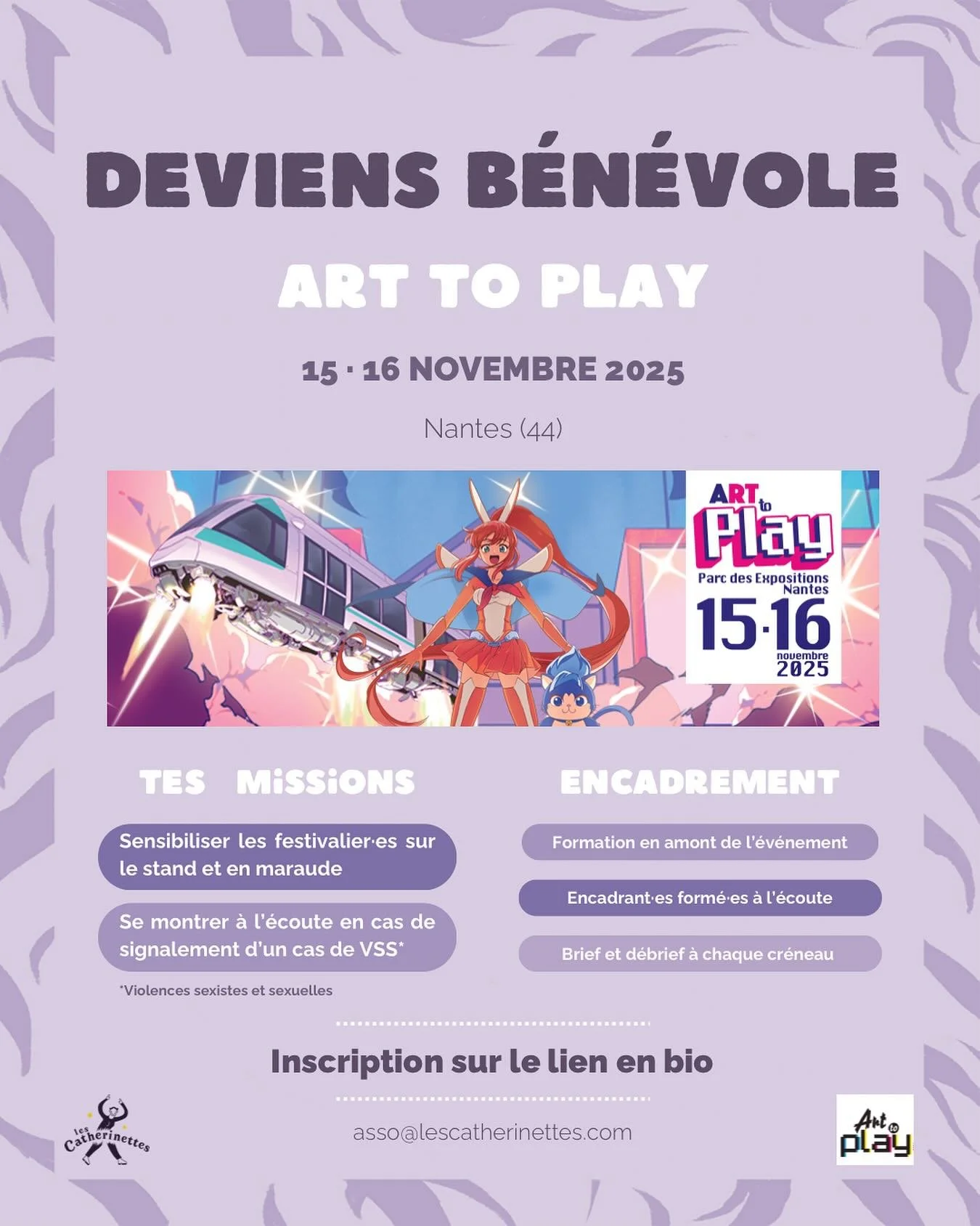 💜APPEL &Agrave; B&Eacute;N&Eacute;VOLES💜

🔥 On a besoin de toi pour dire &laquo; Ciao les reloux ! &raquo; 🔥

Viens nous aider &agrave; lutter contre les violences sexistes, sexuelles et discriminatoires en festival, &agrave; rendre les espaces d