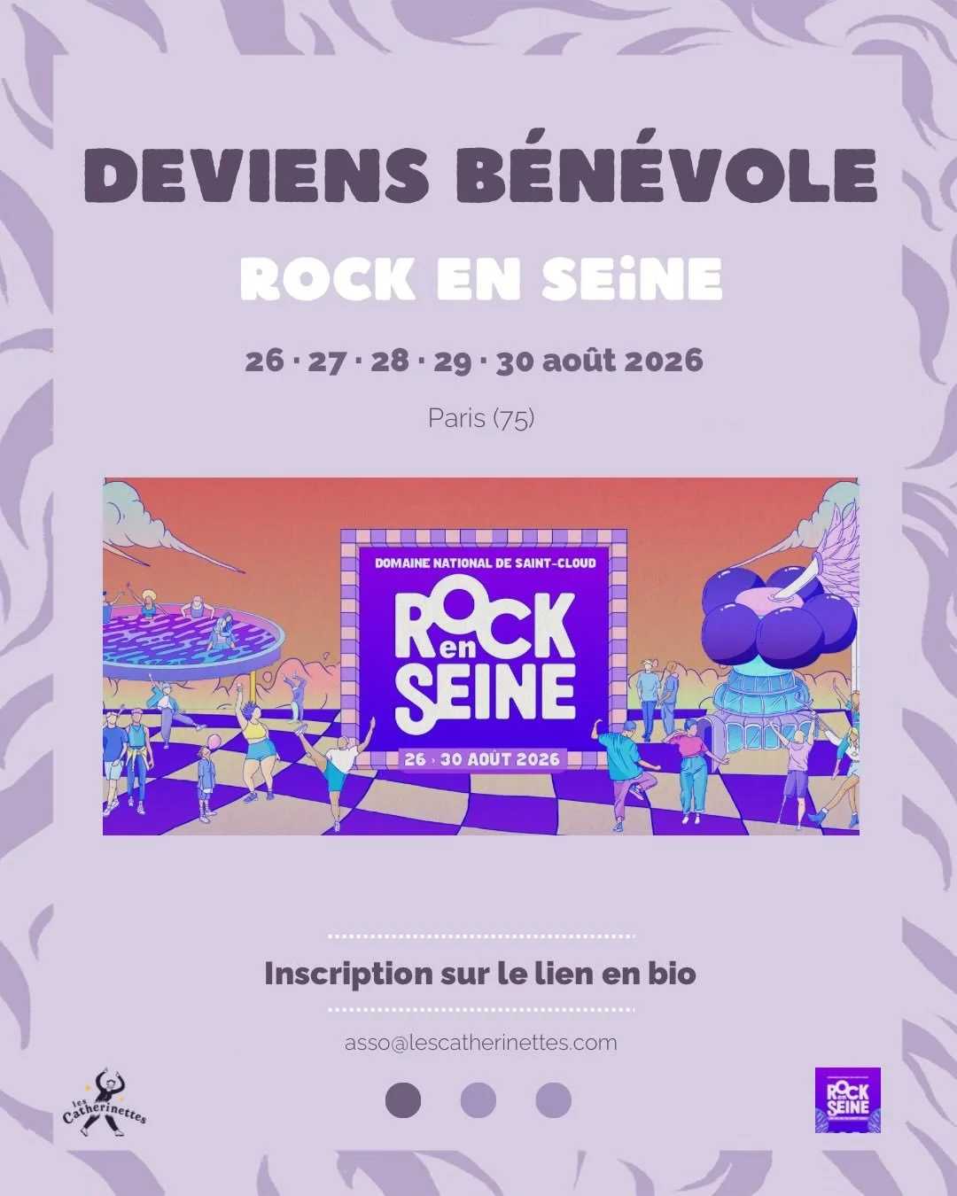 ❁ APPEL &Agrave; B&Eacute;N&Eacute;VOLES ❁

☼ On a besoin de toi pour dire &laquo; Ciao les reloux ! &raquo; ☼

Viens nous aider &agrave; lutter contre les violences sexistes et sexuelles en festival, &agrave; rendre les espaces de f&ecirc;te plus s&