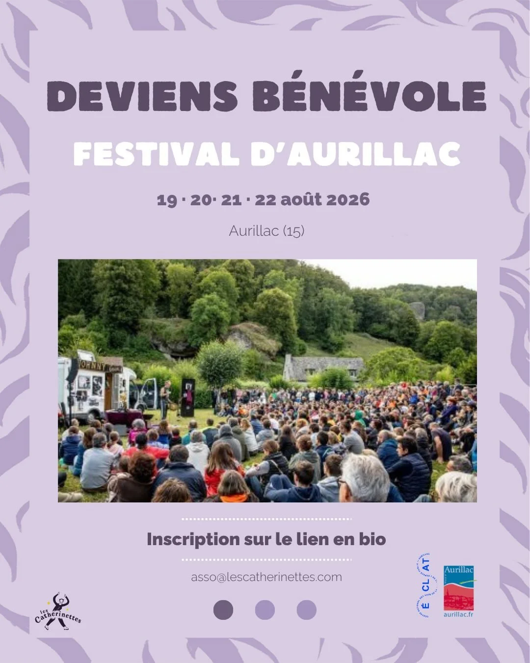 ‪❁ ‬APPEL &Agrave; B&Eacute;N&Eacute;VOLES ‪❁‬

‪☼ ‬On a besoin de toi pour dire &laquo; Ciao les reloux ! &raquo; ‪☼‬

Viens nous aider &agrave; lutter contre les violences sexistes et sexuelles en festival, &agrave; rendre les espaces de f&ecirc;te